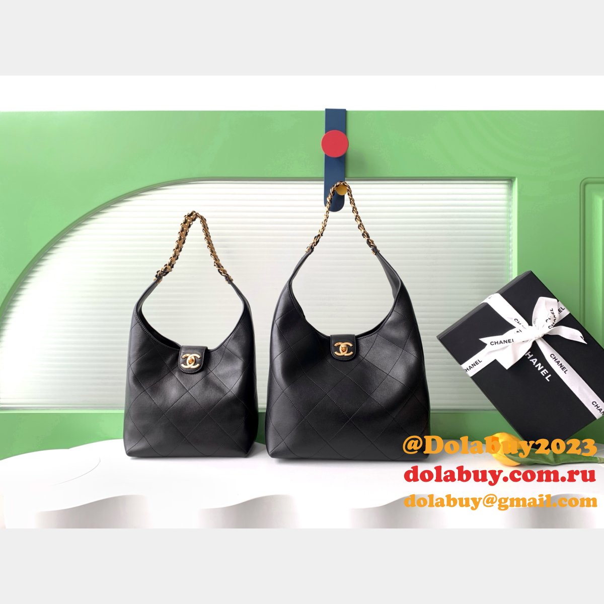 Duplicate AS5403 & AS5425 Black Best Hobo Handbag