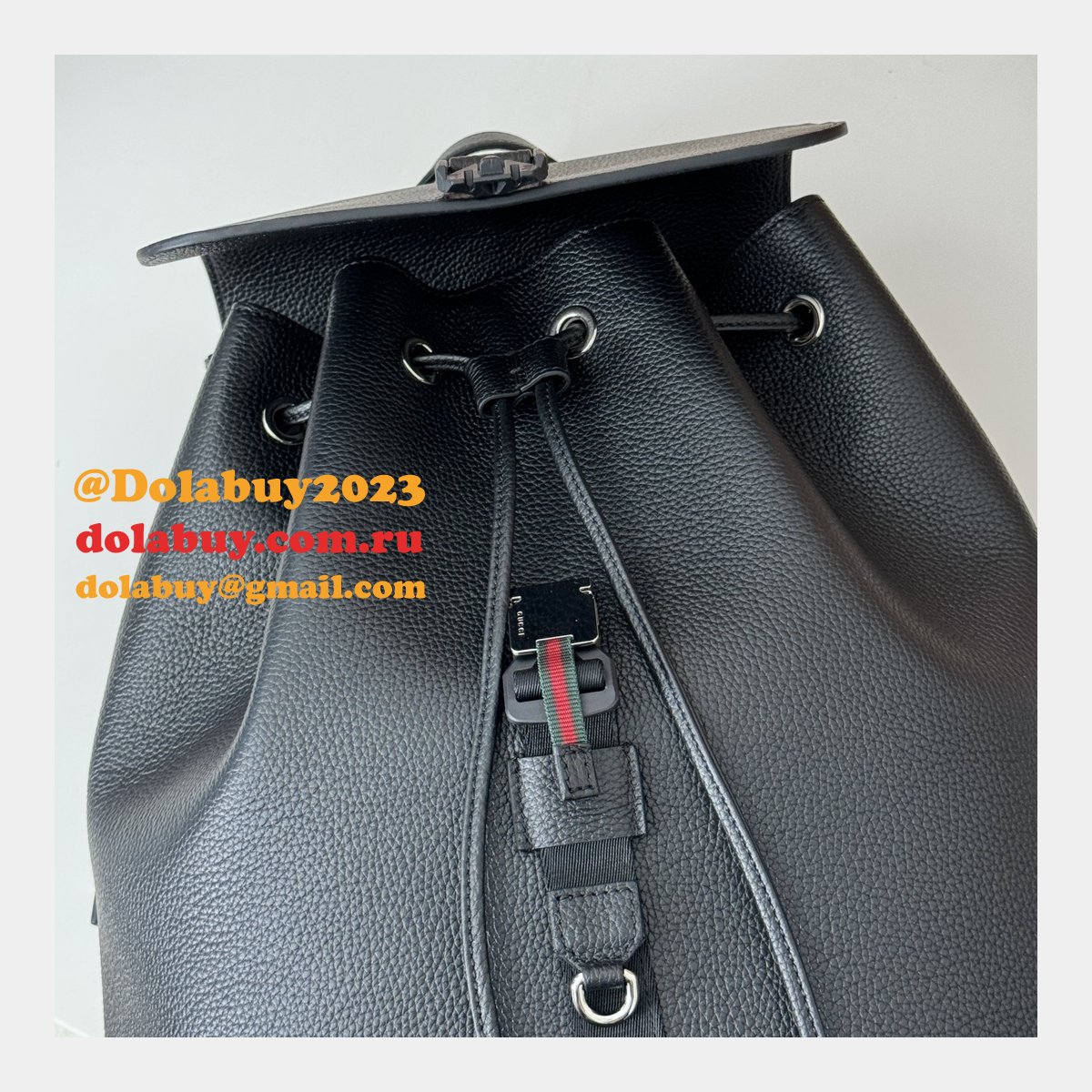 luxury replicas large backpack G*u*i mens 816750 black bag