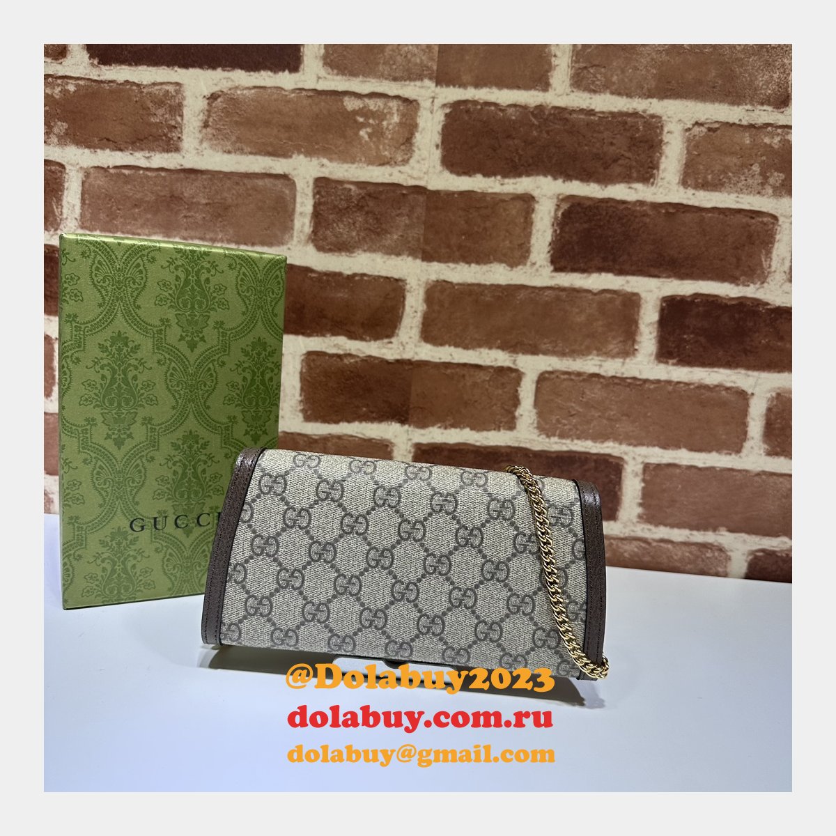 blondie chain wallet 725215 replica G*u*i luxury bag