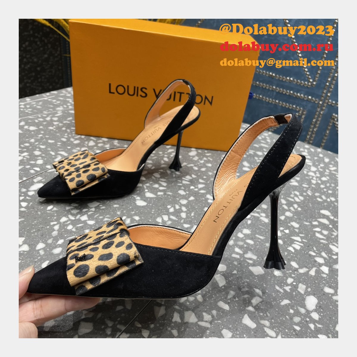 Knockoff LOUIS VUITTON Blossom Slingback Pump Cheap