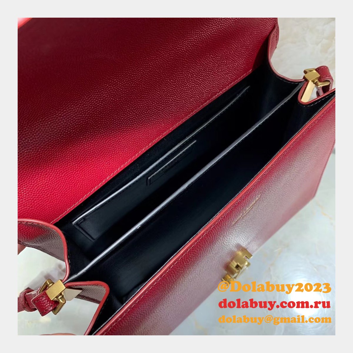 Luxury Replica Saint Laurent Cassandra Top-handle 578000 Bag