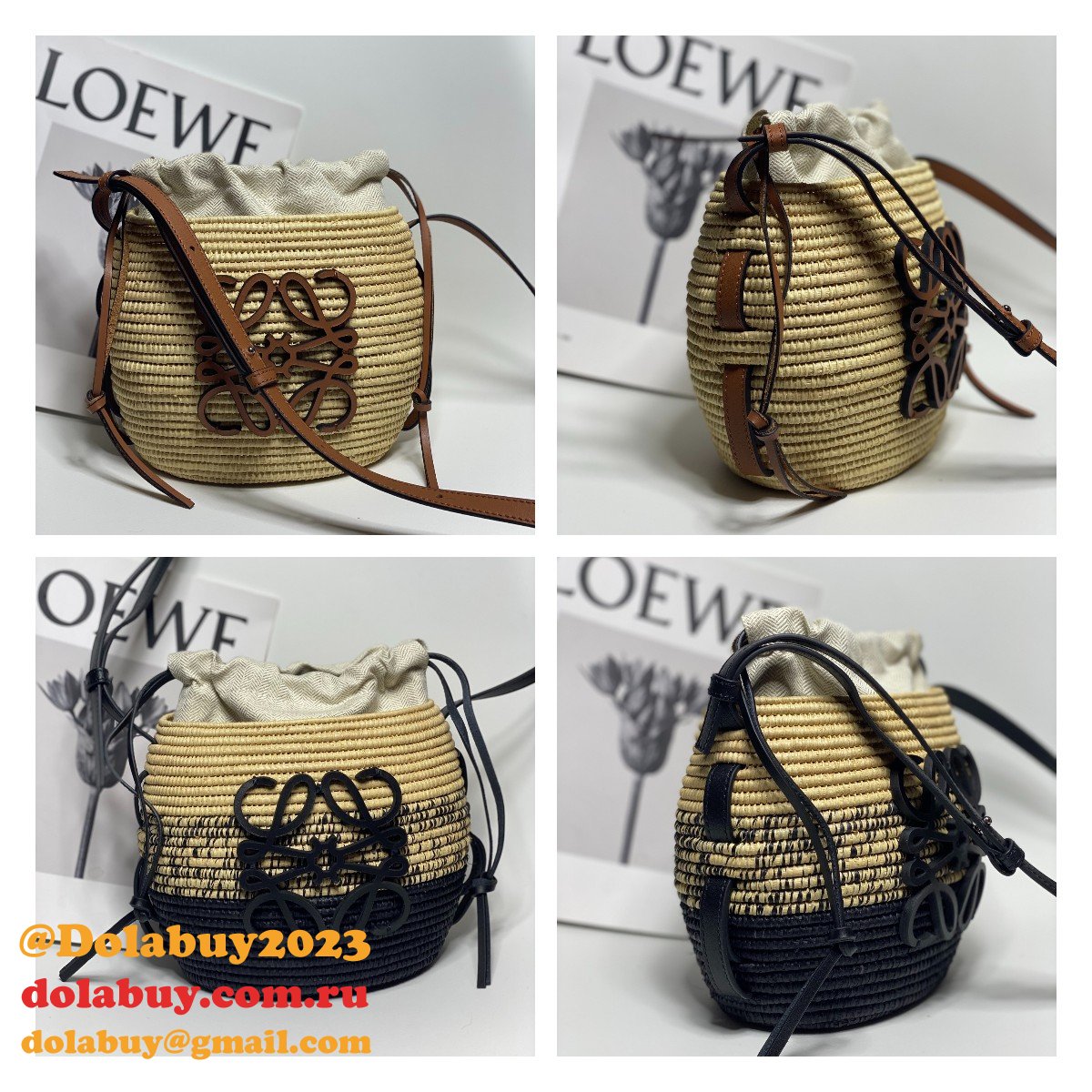 Top Quality LOEWE New hand-woven straw bag