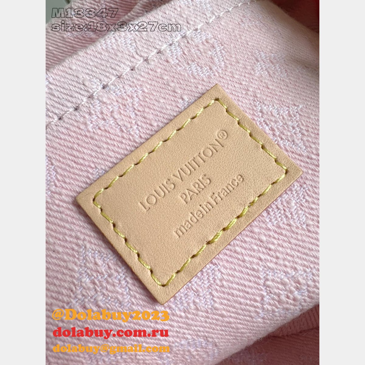 Luxury Monogram Denim Pink M13347 Louis Vuitton New Sunset Bag