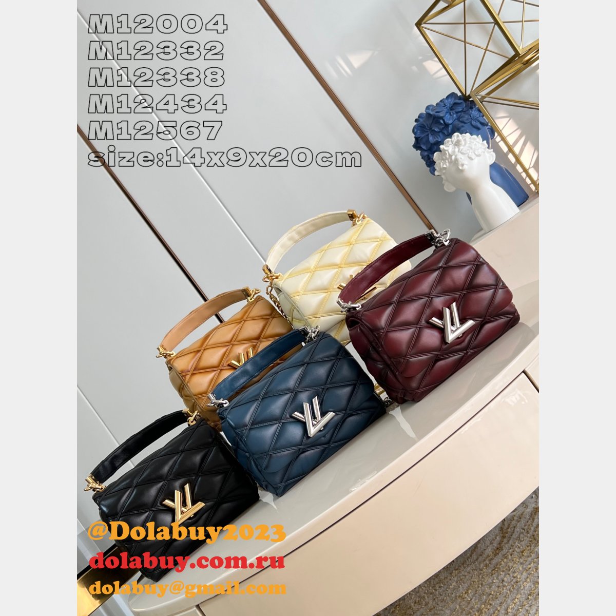 Best AAA+ M12004 Louis Vuitton GO-14 PM 1:1 Mirror Bag