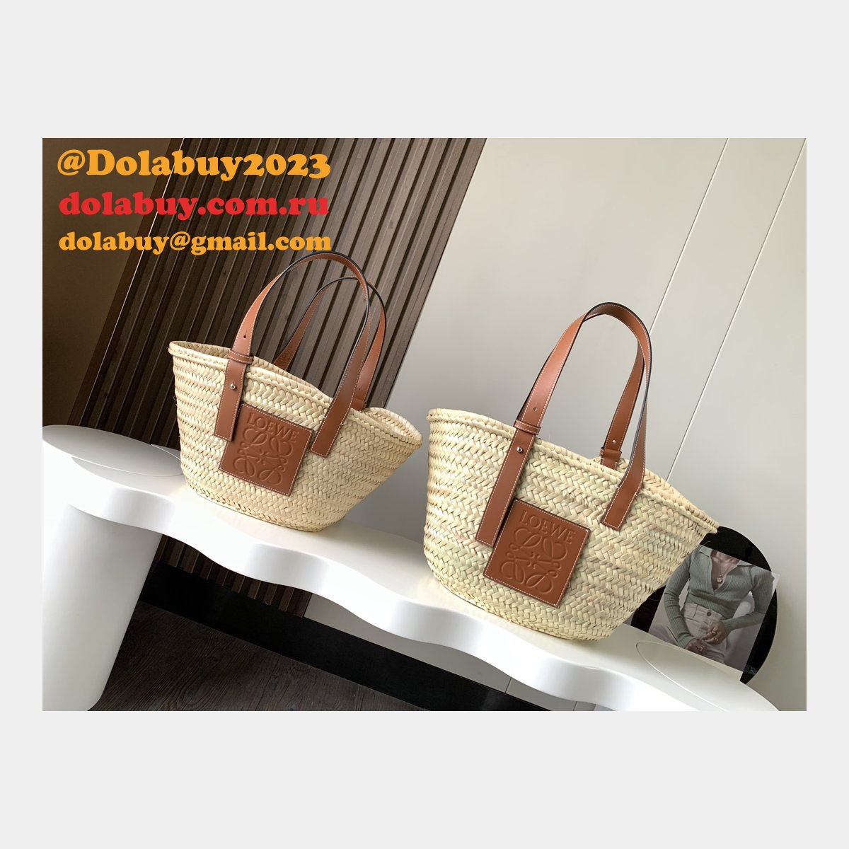 Designer loewe Basket beach handbag hot