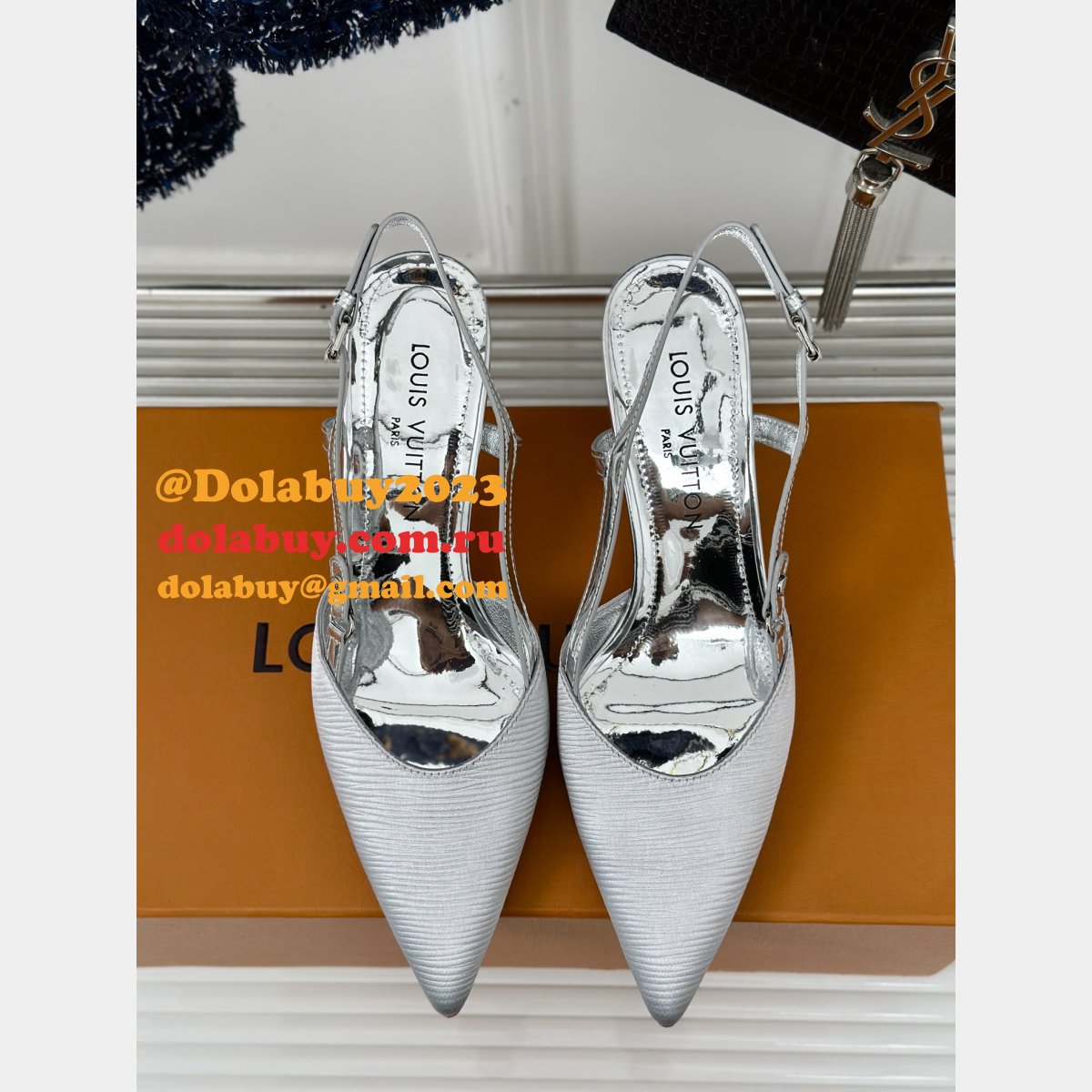 Top Quality Louis Vuitton Blossom Slingback Pumps Perfect