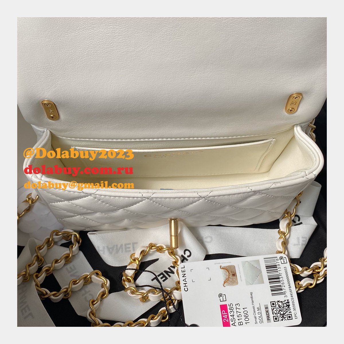 Luxury CC MINI AS4385 pearl chain BAG 2024
