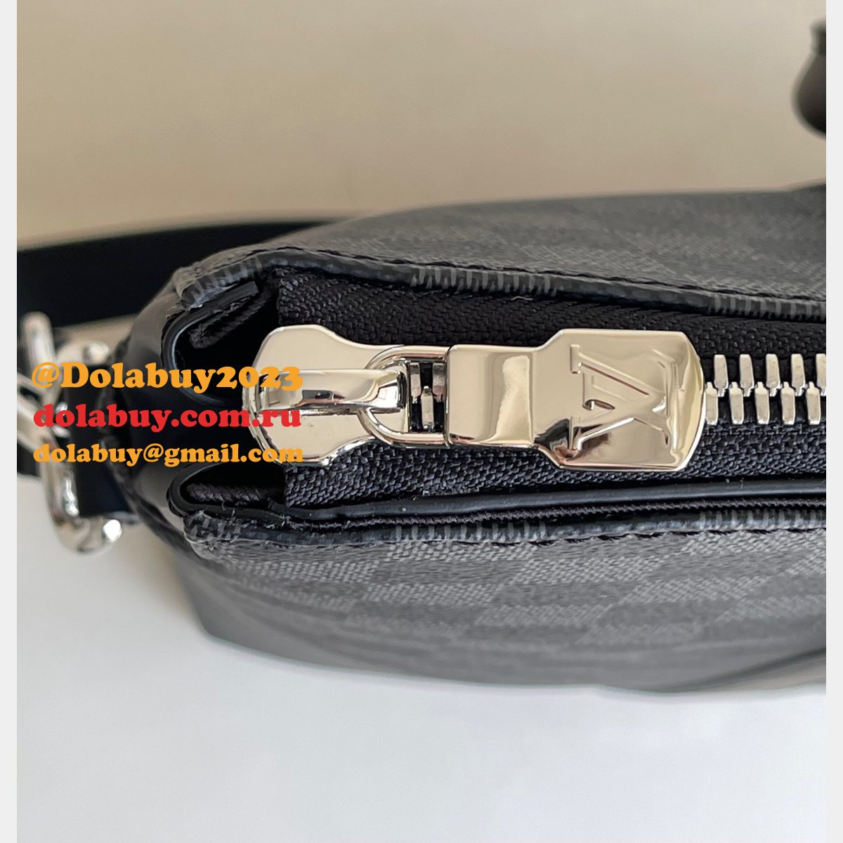 Louis Vuitton Replica N40000 Wholesale Anton Tote Damier Graphite Canvas Bags