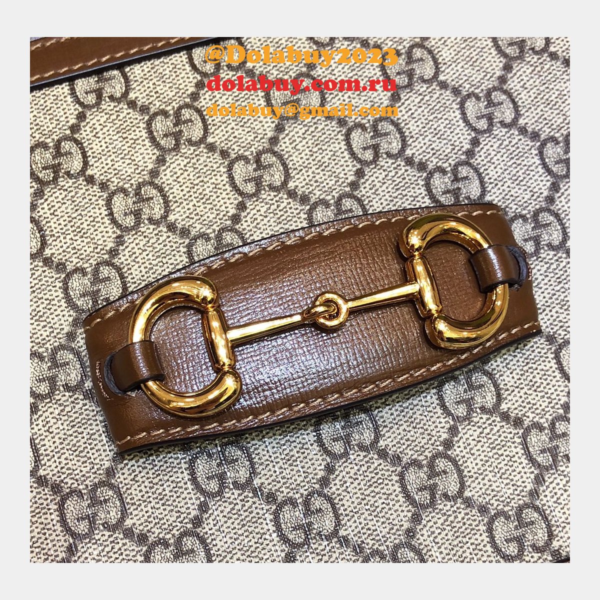 G*u*i replica gg horsebit 1955 shoulder 602204 brown bag