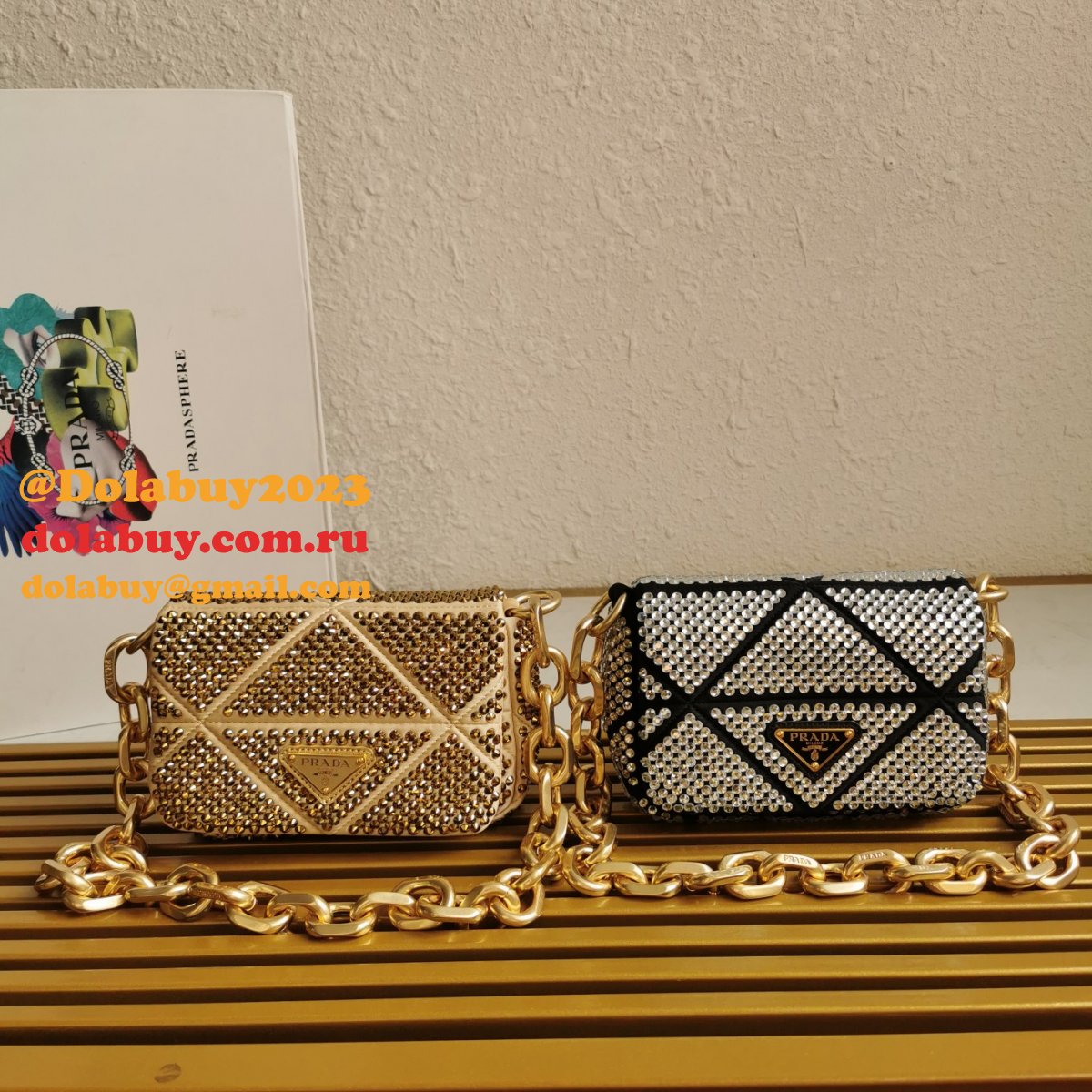 Prada Designer System Nappa Patchwork Shoulder 1BD329 Replica Bag