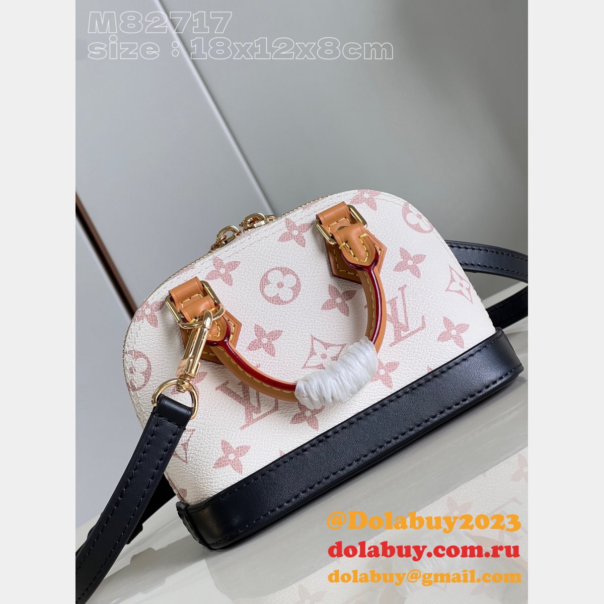 Fashion M82717 Louis Vuitton Nano Alma Monogram Canvas Fake Bag