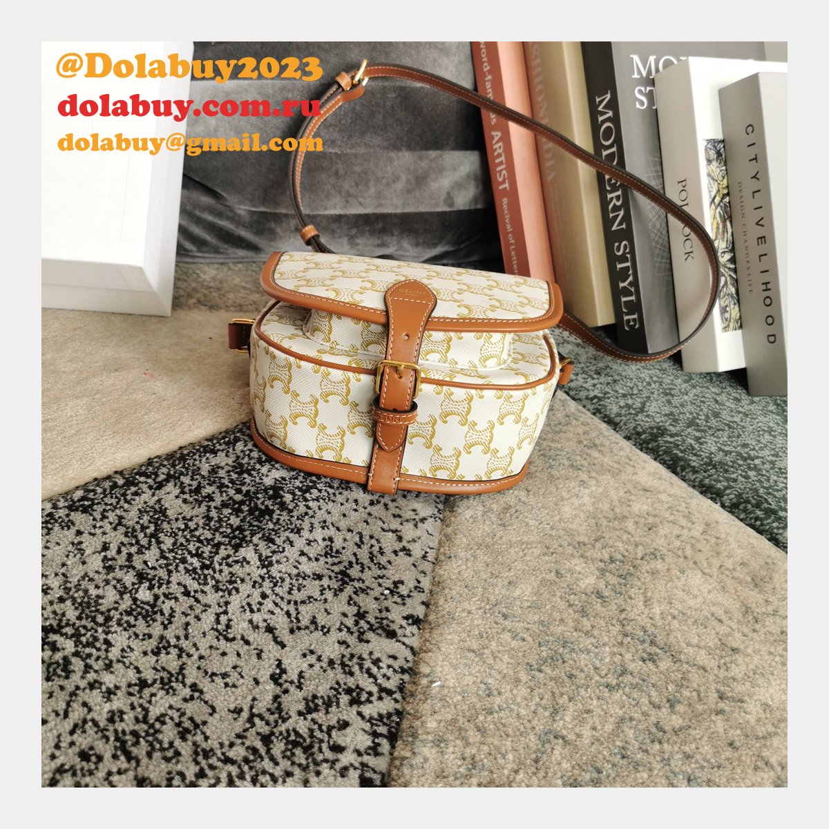 Celine Best Quality Designer Folco Besace 191502 Replica Bags