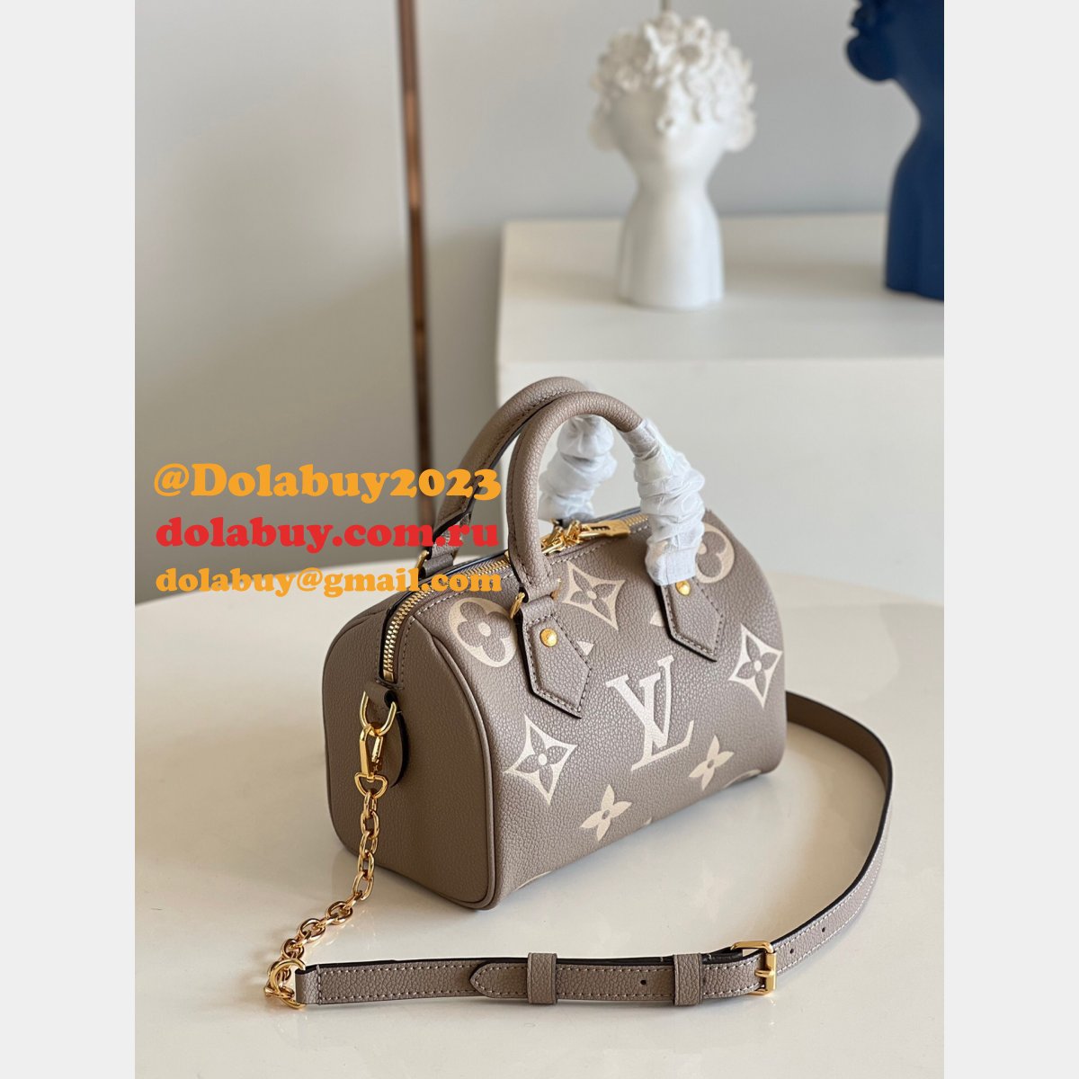 Wholesale Louis Vuitton M58953 Speedy Bandoulière 20 Monogram Empreinte Leather