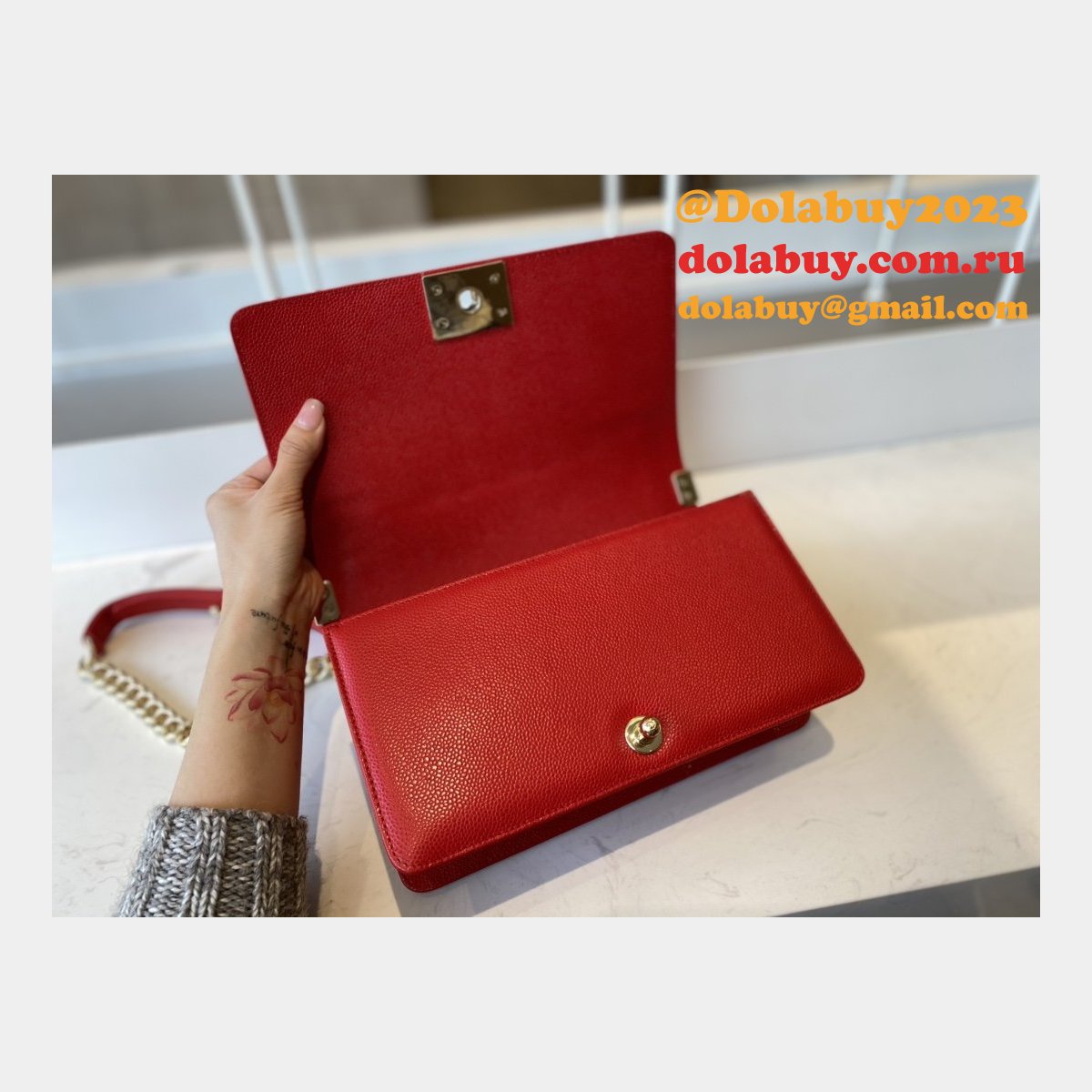 CC Replicas Calfskin & Ruthenium-Finish Metal Boy Many Colours