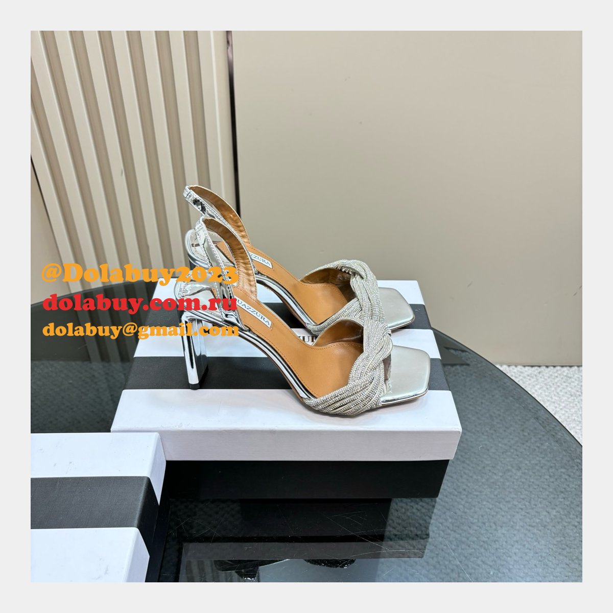 Luxury Best Aquazzura High-heeled Sandals 10CM