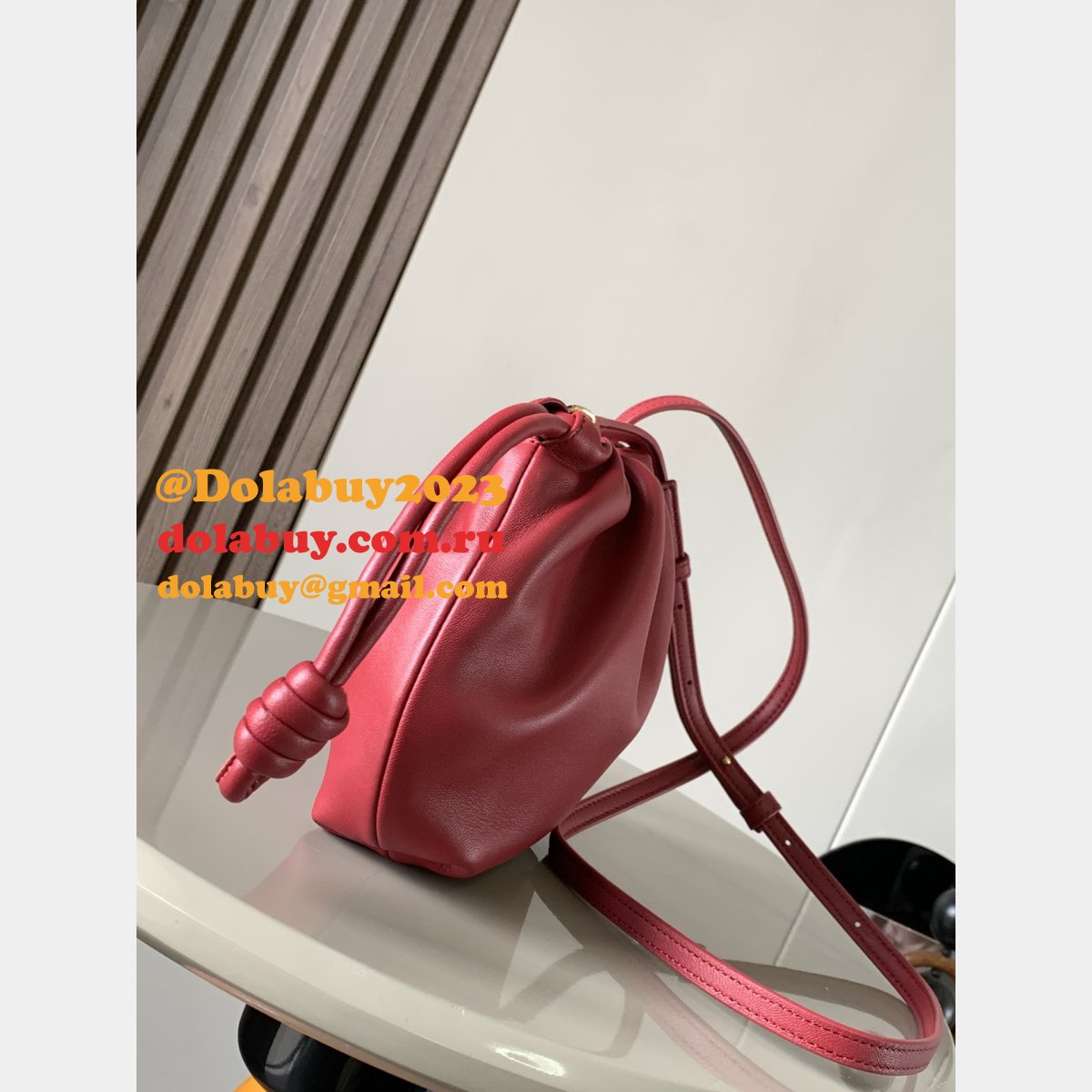 Replica Loewe MINI/Medium Flamenco Purse In Mellow Nappa Lambskin