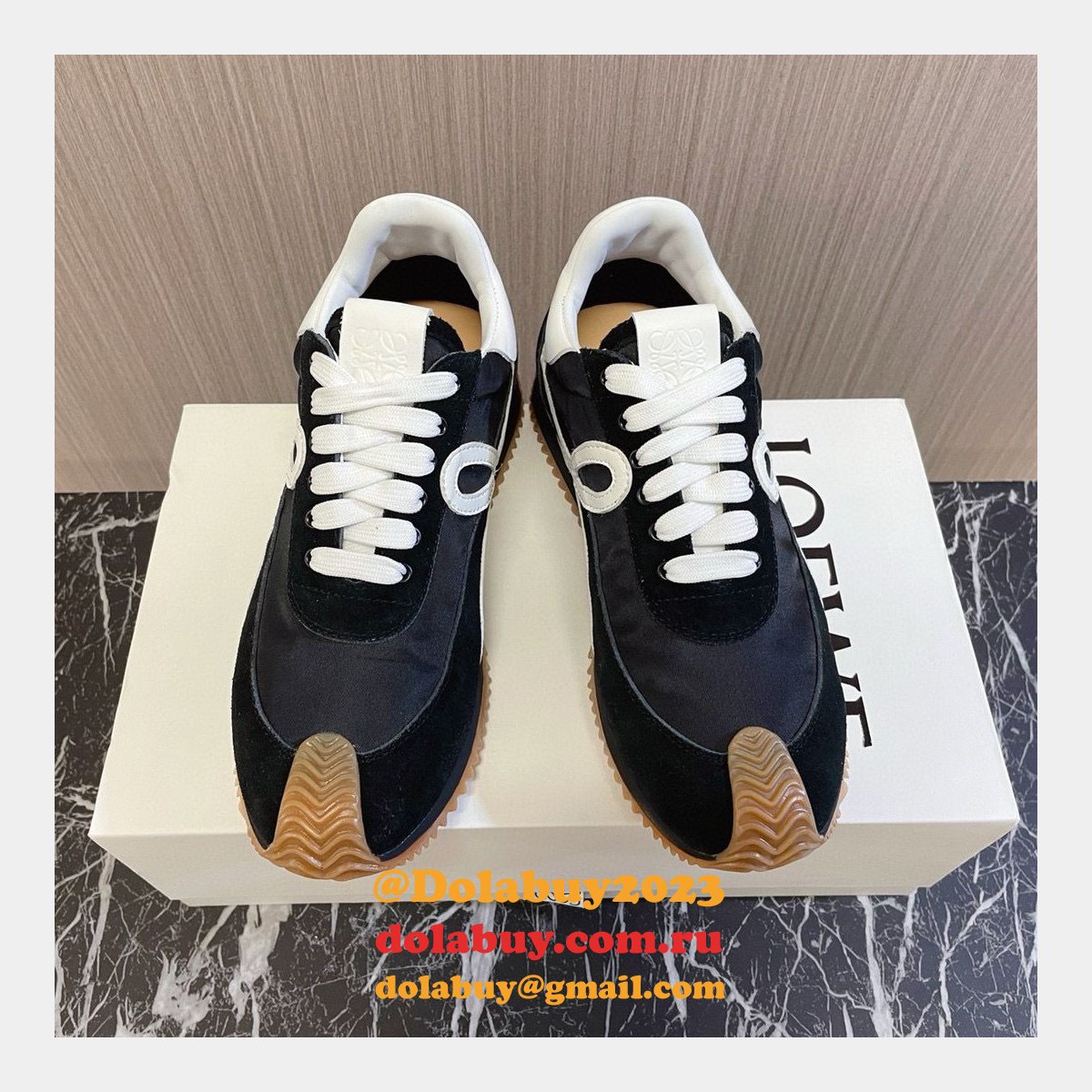 Wholesale Designer Loewe Flow Runner In Nylon And Suede