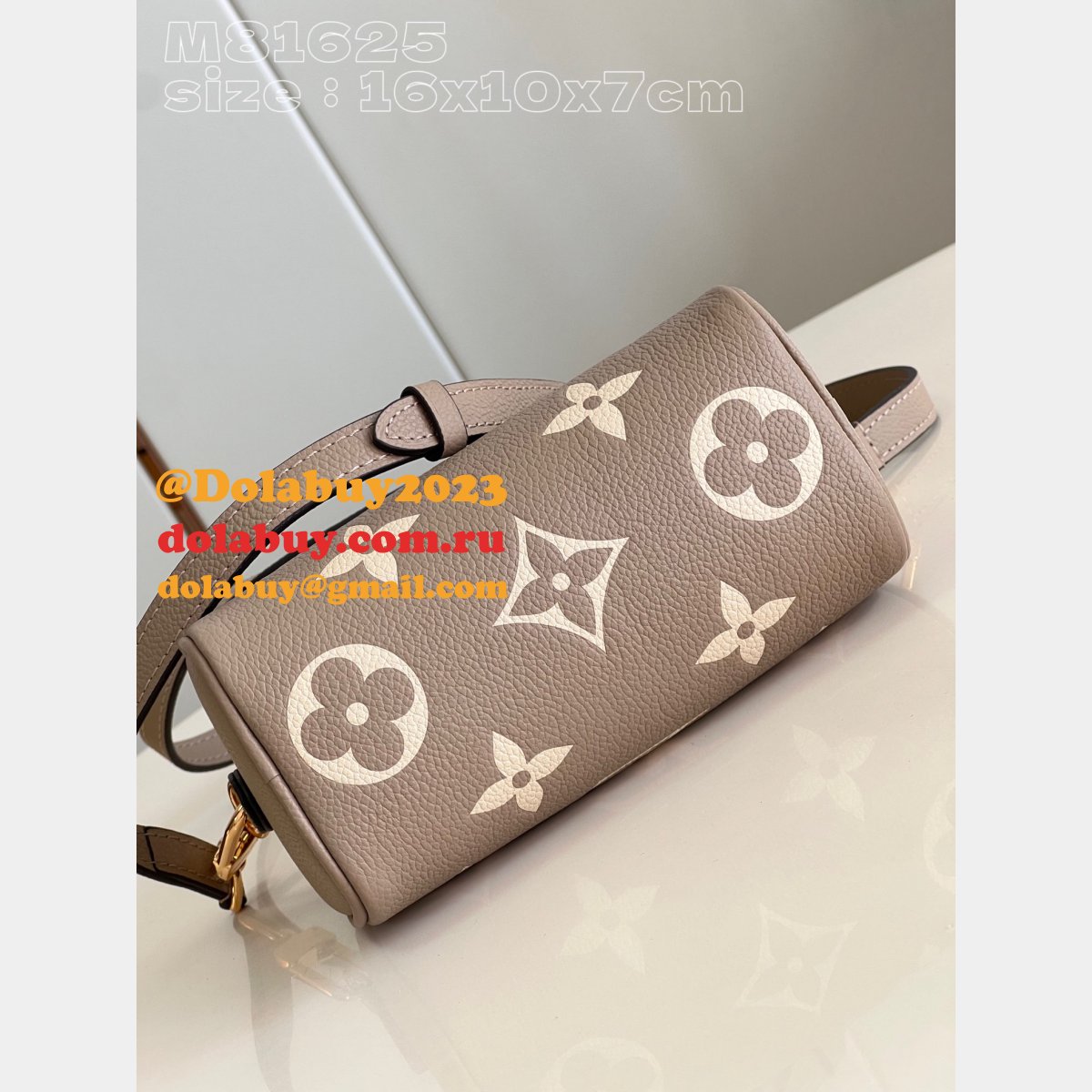 Nano Speedy Dove/Cream M81625 Designer Replica Louis Vuitton Bag