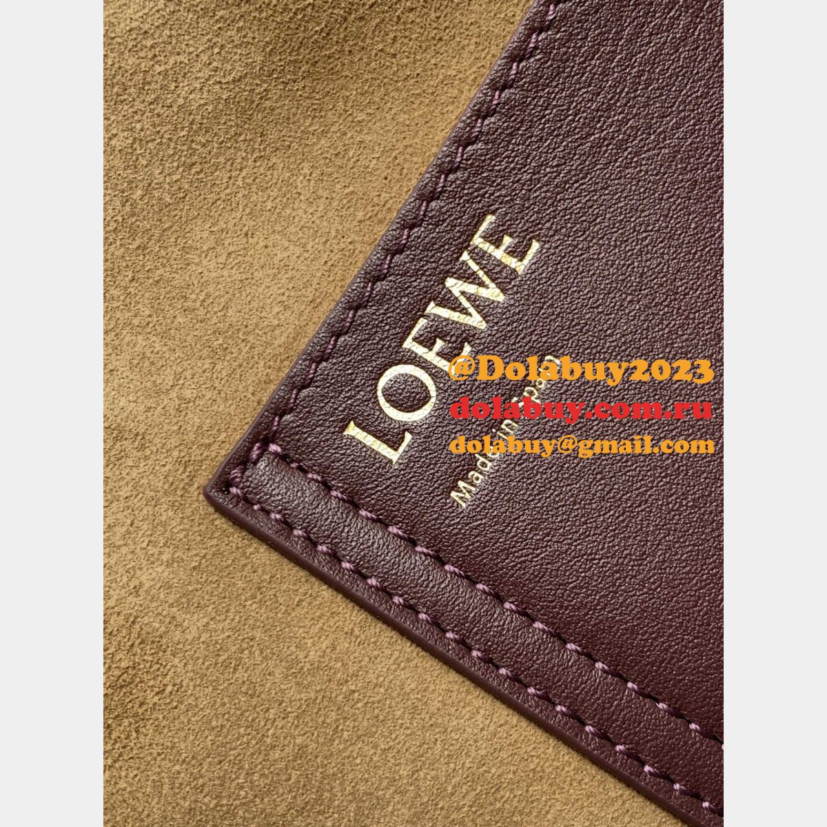 Loewe Designer Perfect Pebble Bucket 9045 Anagram Copy Bag