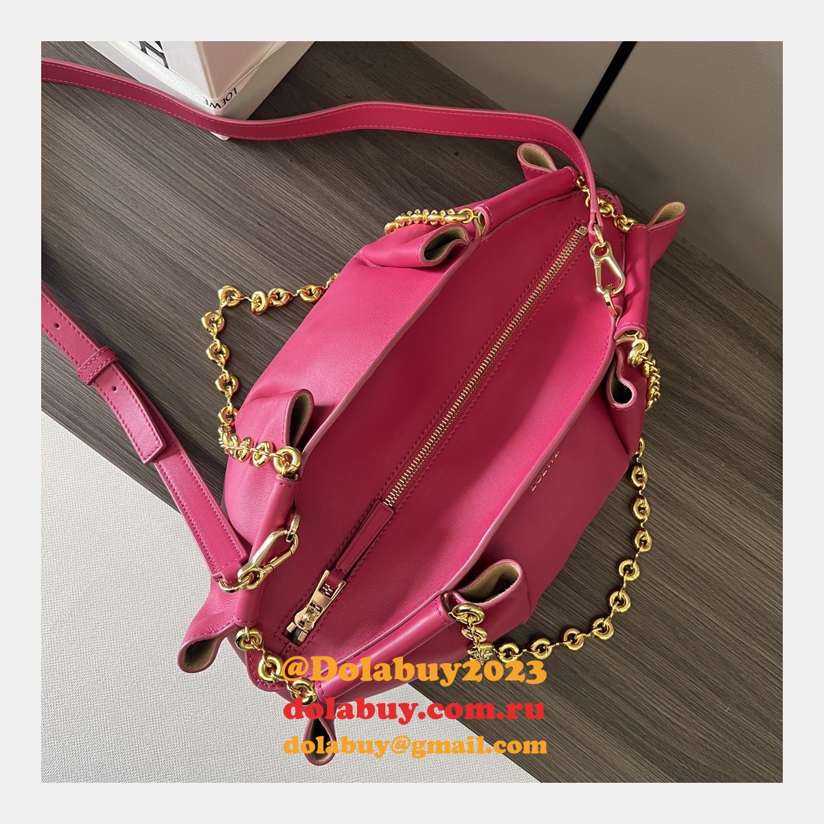 Luxury loewe Paseo small Nappa leather women bag