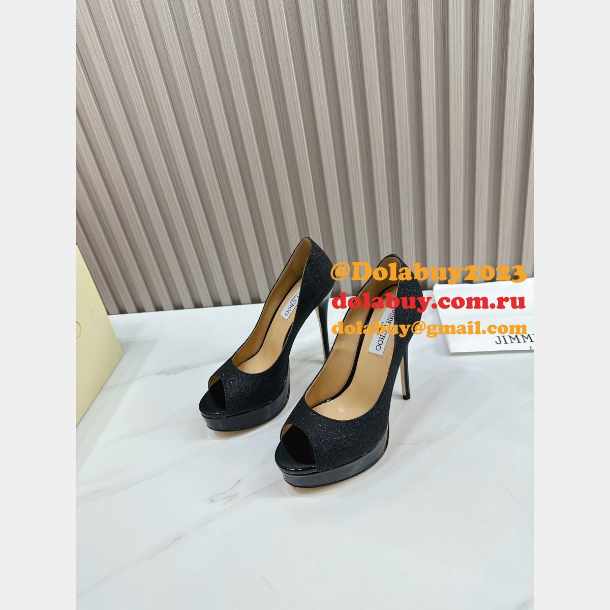 Luxury JIMMY CHOO High heel Platform shoes online selling