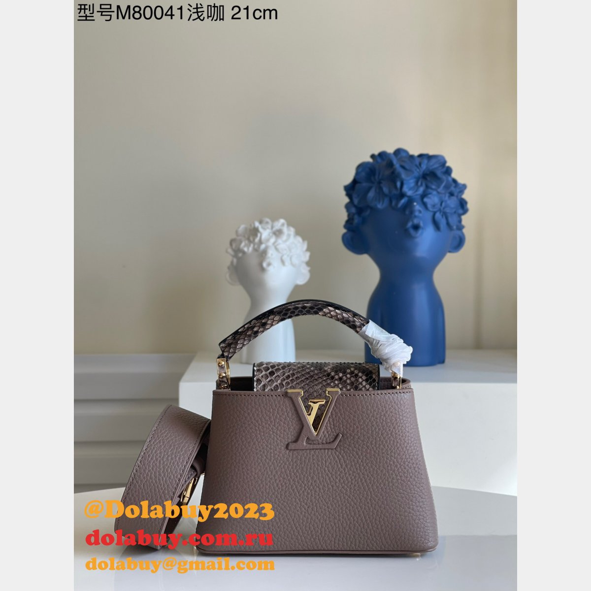 Where To Buy Fake Louis Vuitton Capucines M80007/M80421/M80041 Taurillon Bag
