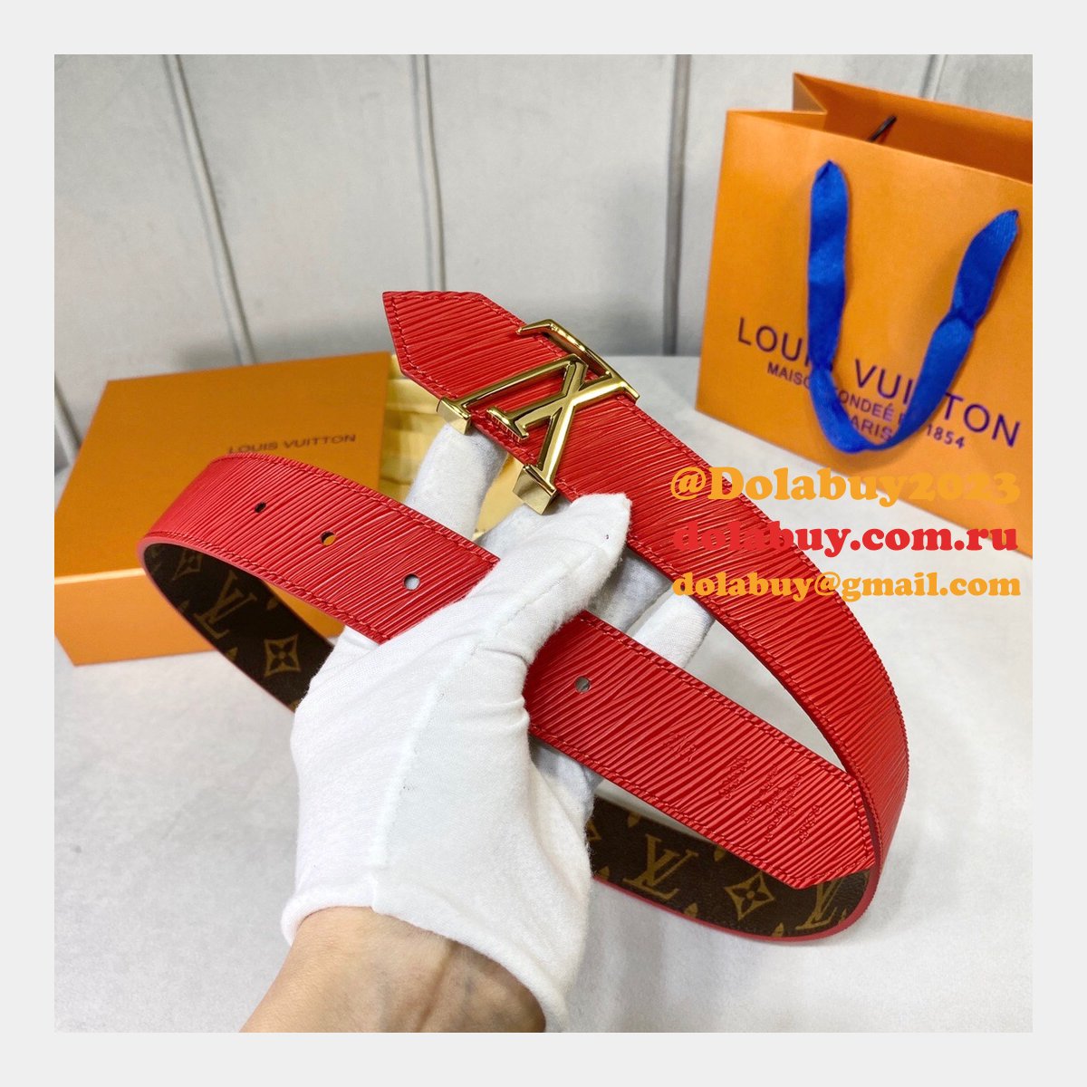 Louis Vuitton Signature Extra Long 35mm Belt Monogram Eclipse Canvas