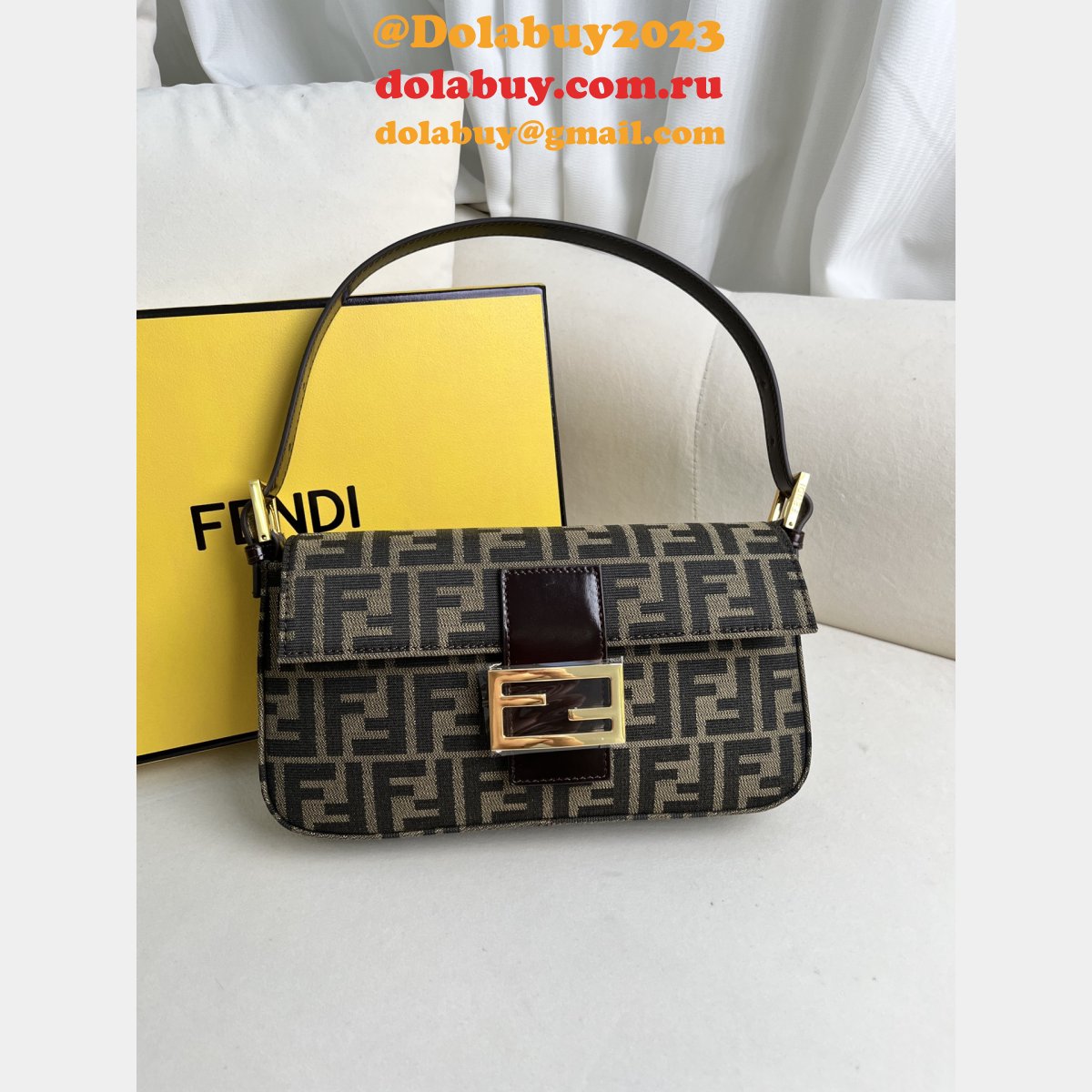 perfect 1:1 mirror F**di baguette handbag