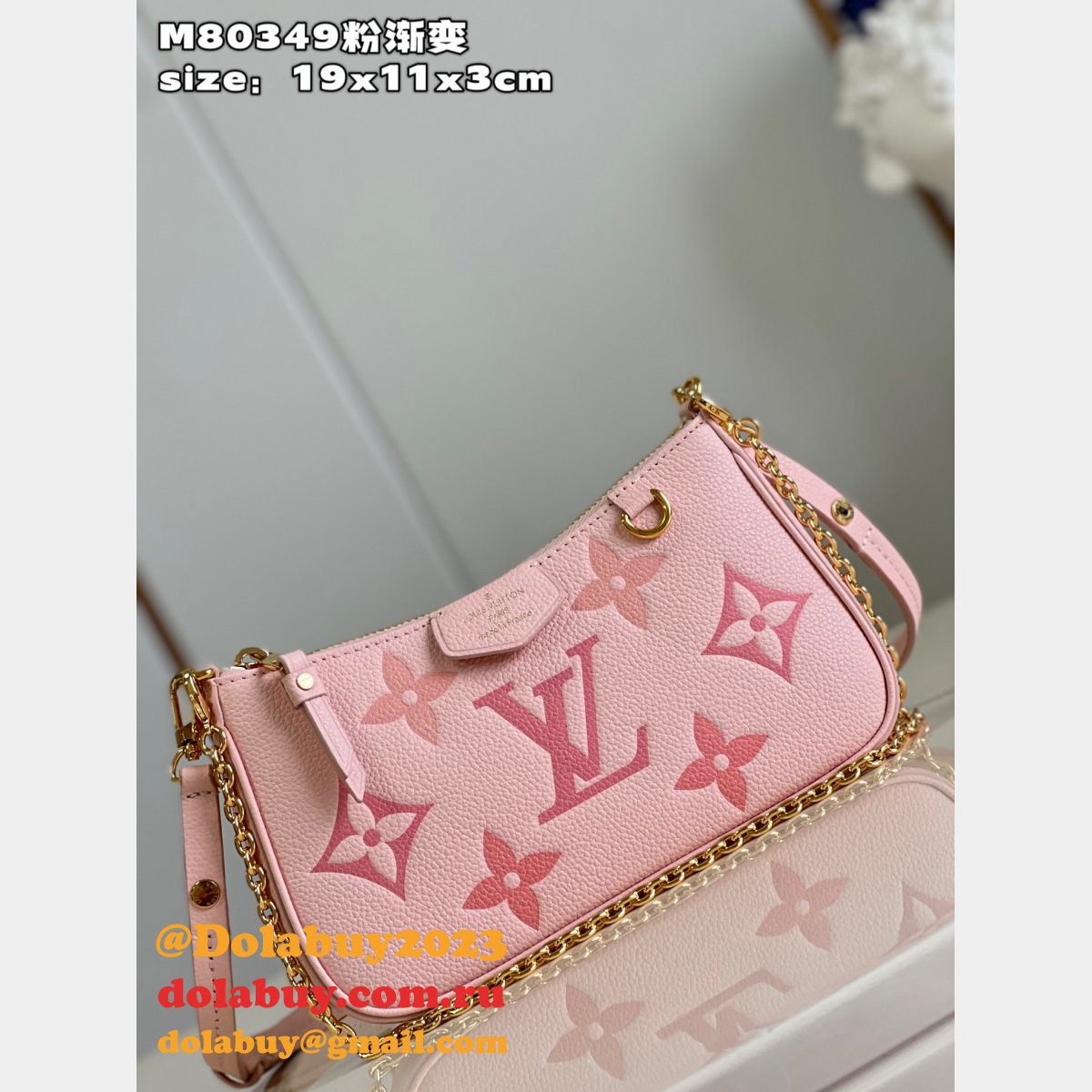 Easy Pouch On Strap Louis Vuitton Replica M80349 Monogram Empreinte Bag