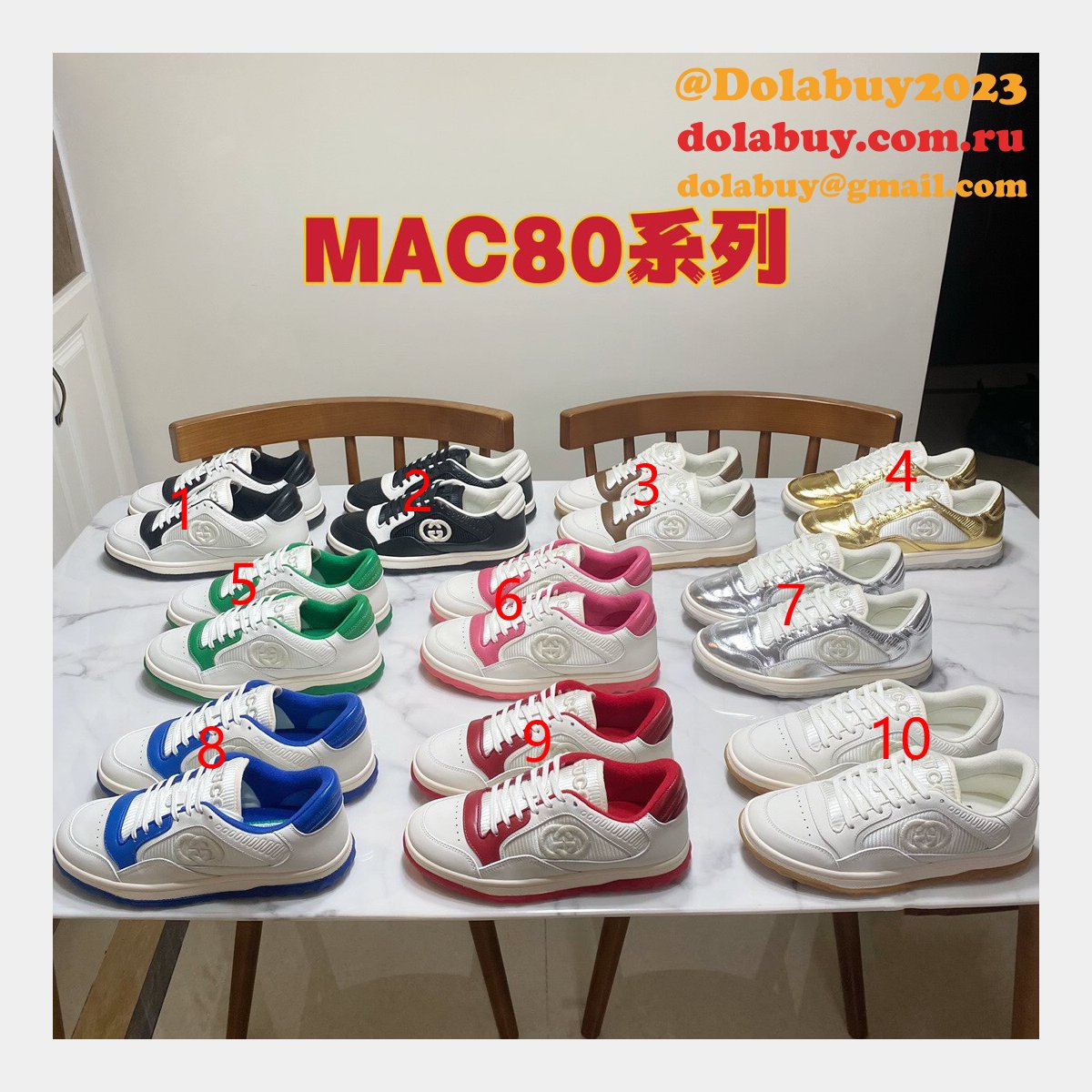 G*u*i replica inspired mac80 leather low-top sneakers 1:1 mirror shoes