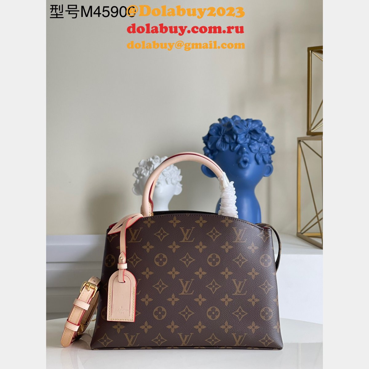 First Copy Louis Vuitton M45900 Replica Petit Palais Monogram Canvas Bag