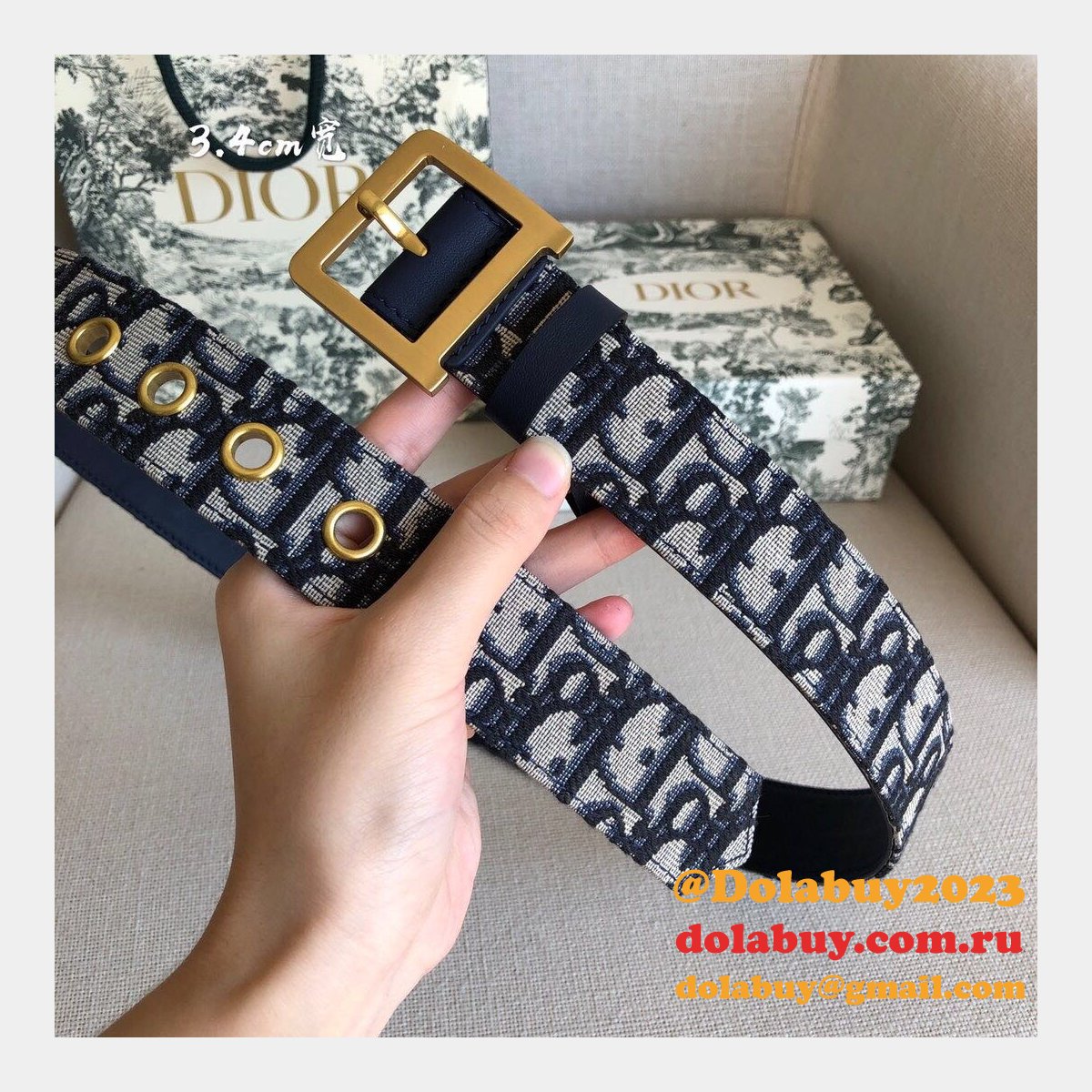Christian Dior Replica Belts 3.4cm Accessories Belts