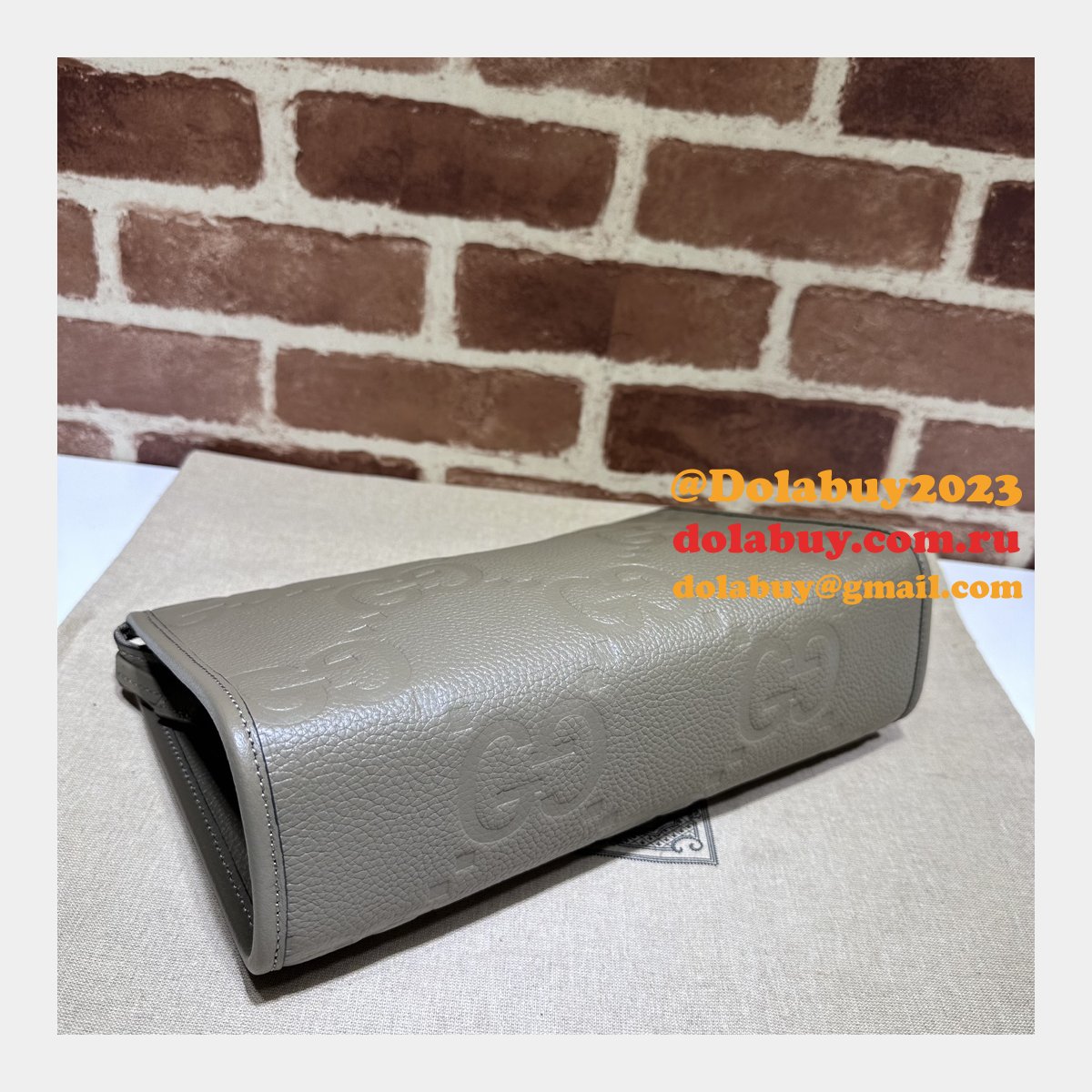 sale 1:1 G*u*i jumbo gg pouch 739490 replica handbag