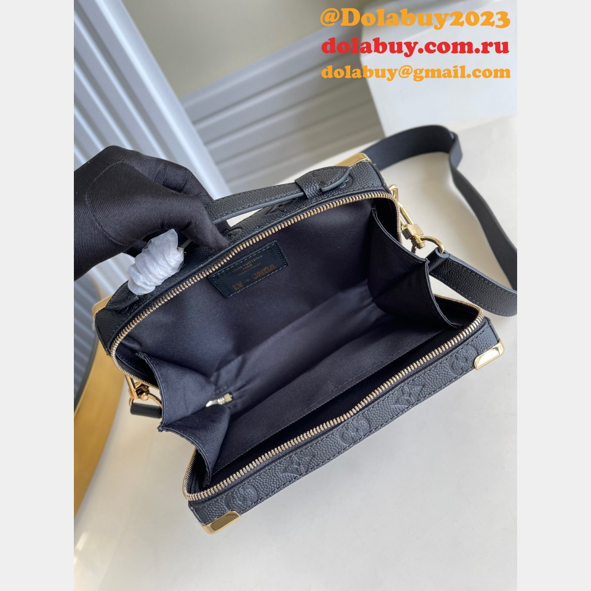 Perfect Quality Louis Vuitton Replica M57971 LVxNBA Handle Trunk Black