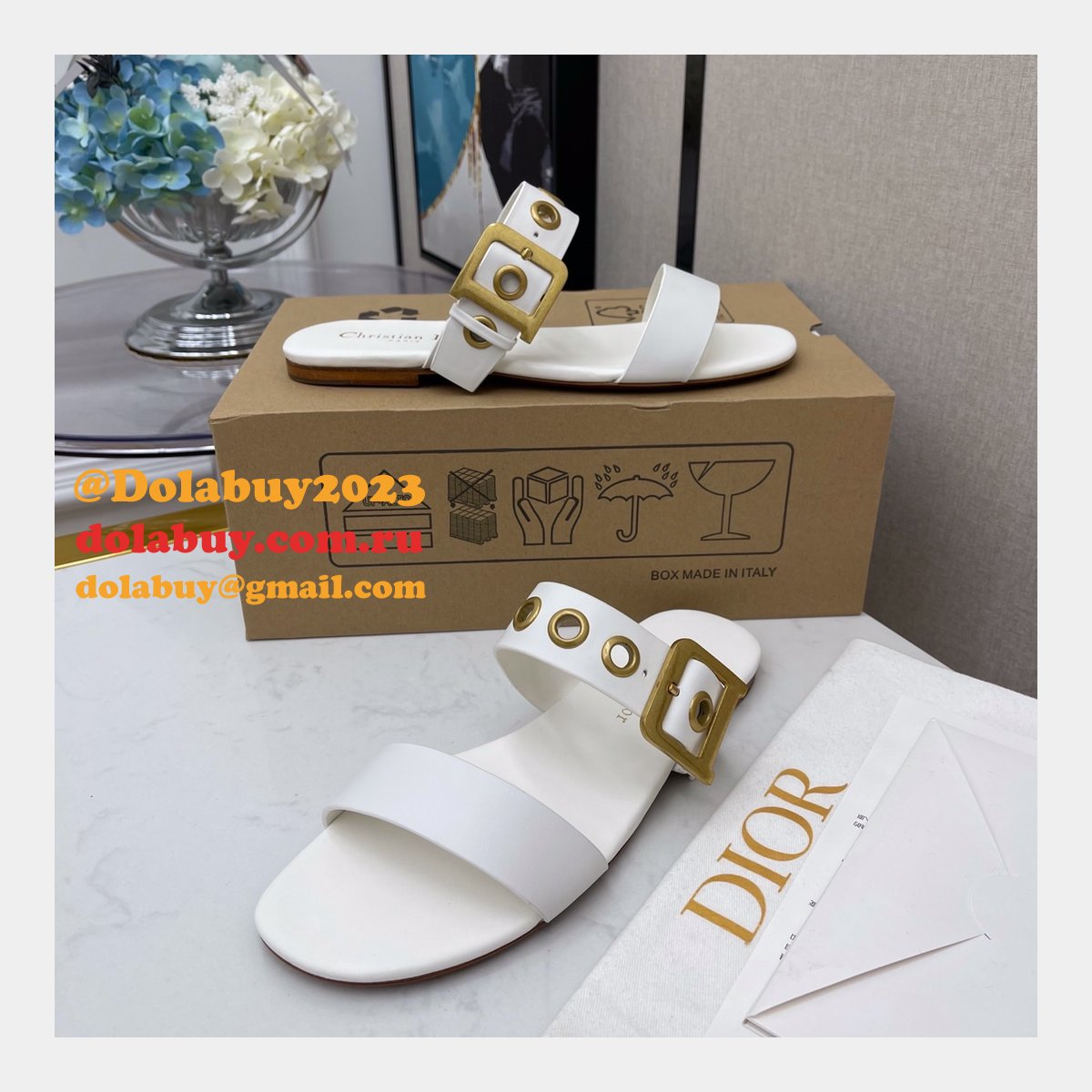 Wholesale Replica Christian Dior AW D-home sandals and slippers Shoes