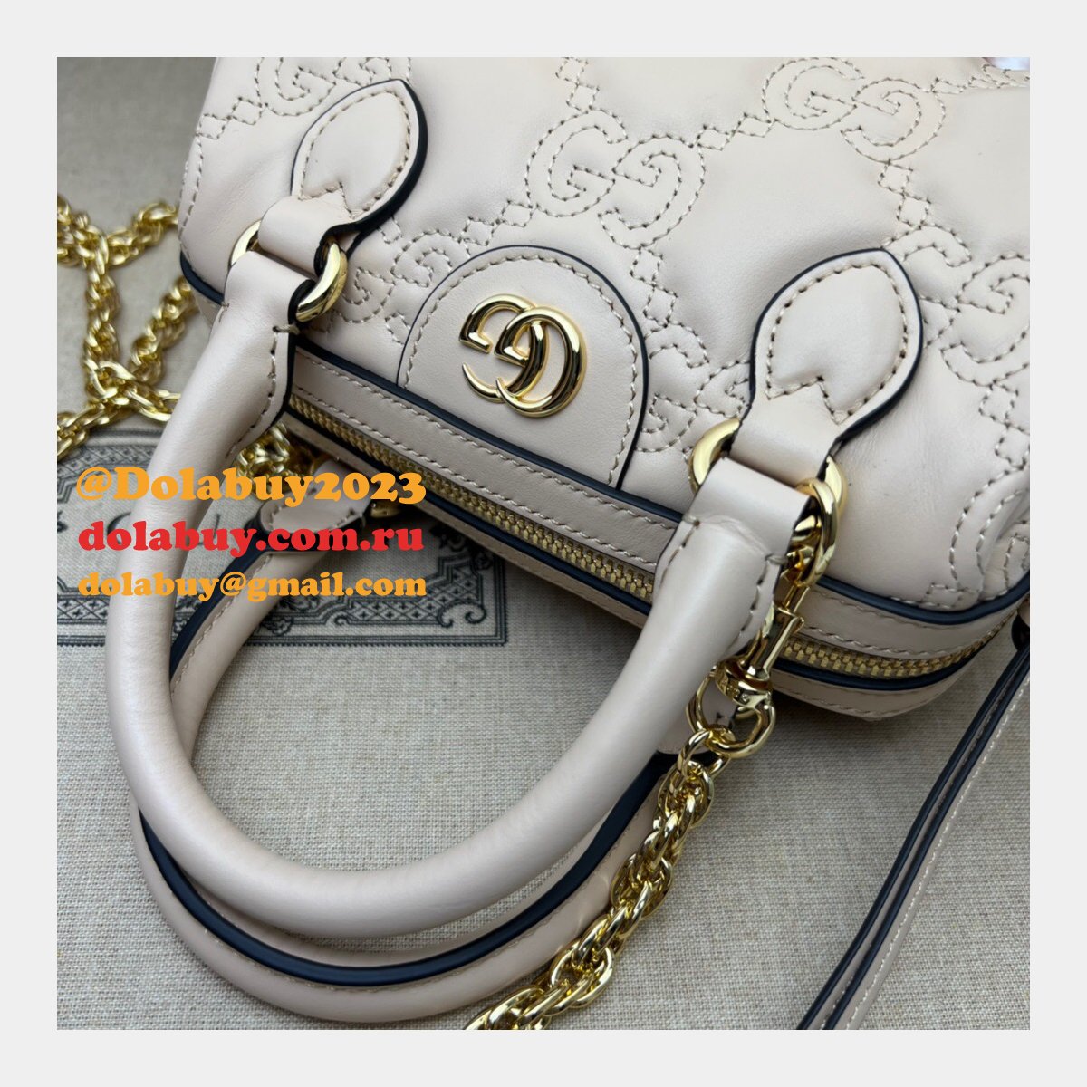 G*u*i best perfect gg matelassé leather top handle 702251 replica bag