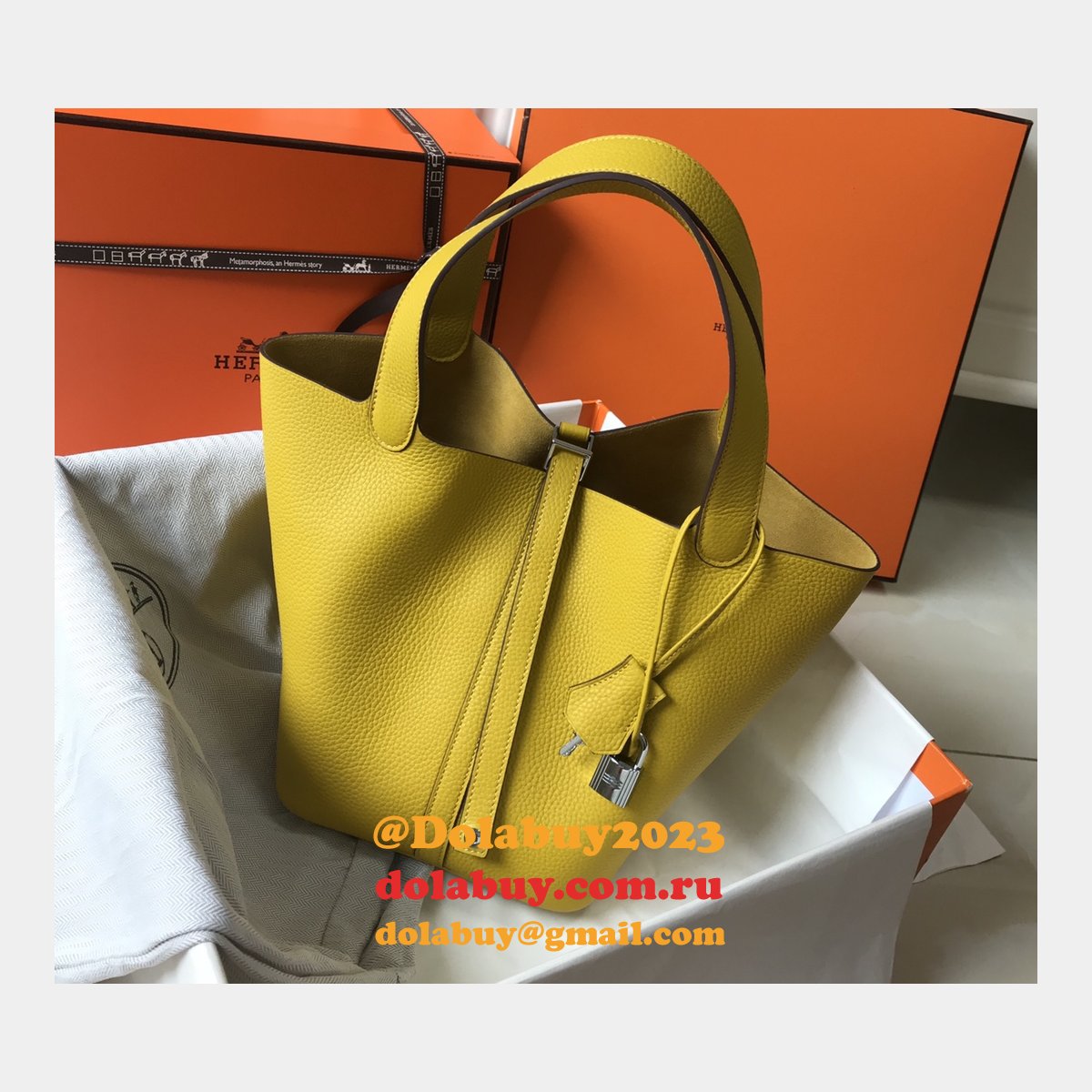 Designer Hermes Picotin Bags 18/22CM Silver Replica Best Online