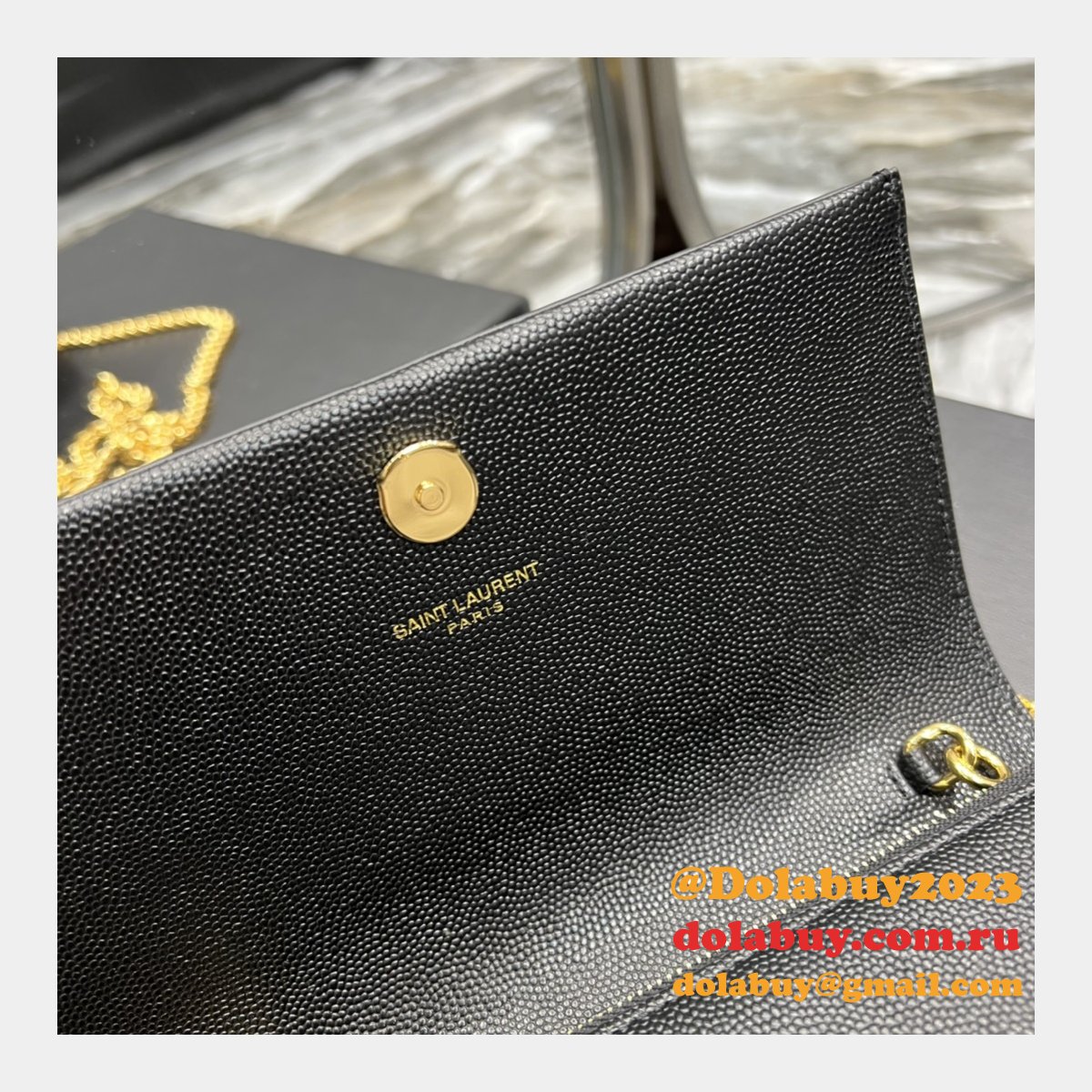 YSL Cheap Replica 452159 Kate Monogram Caviar Leather Shoulder Bag