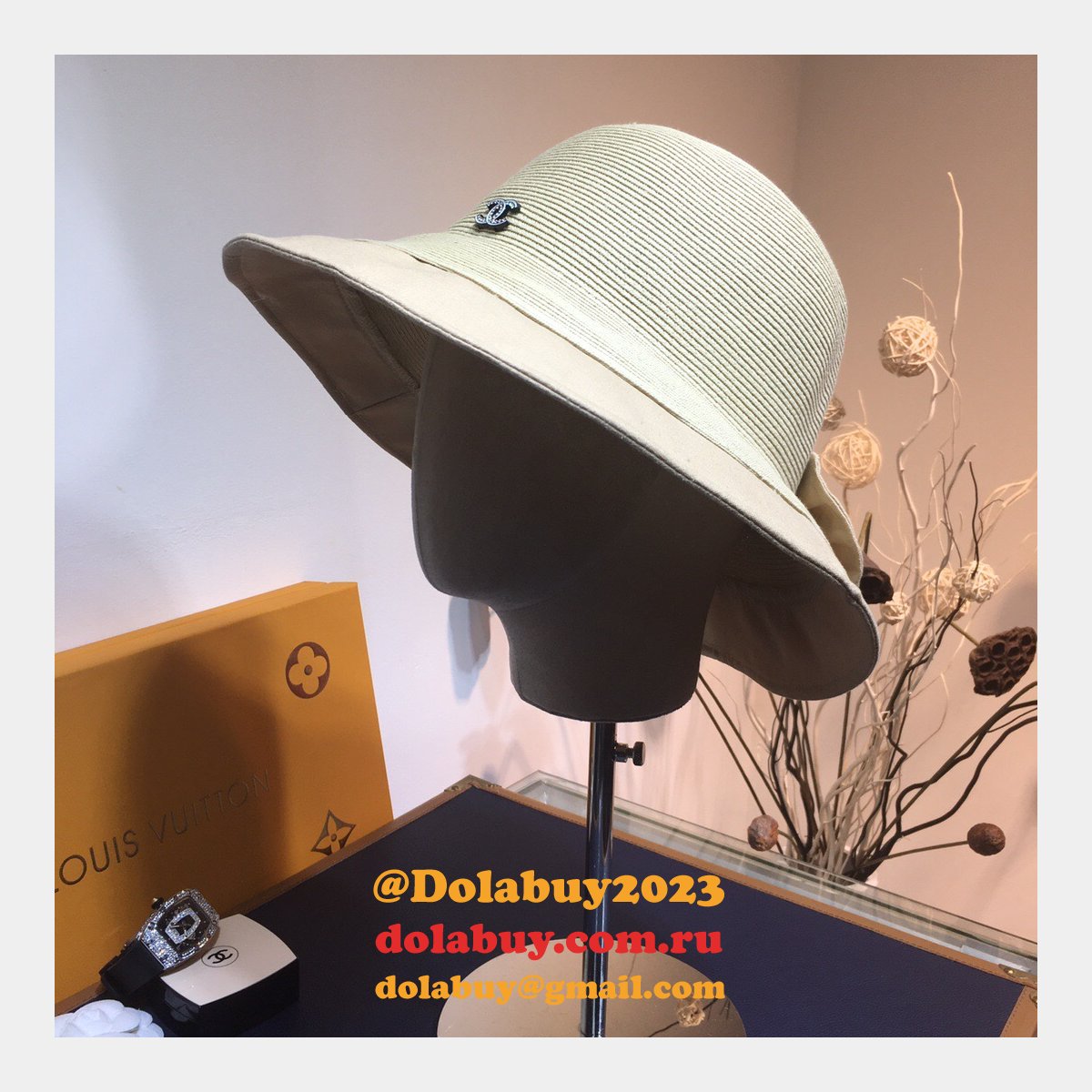 Wholesale CC design Fine straw woven hat bow