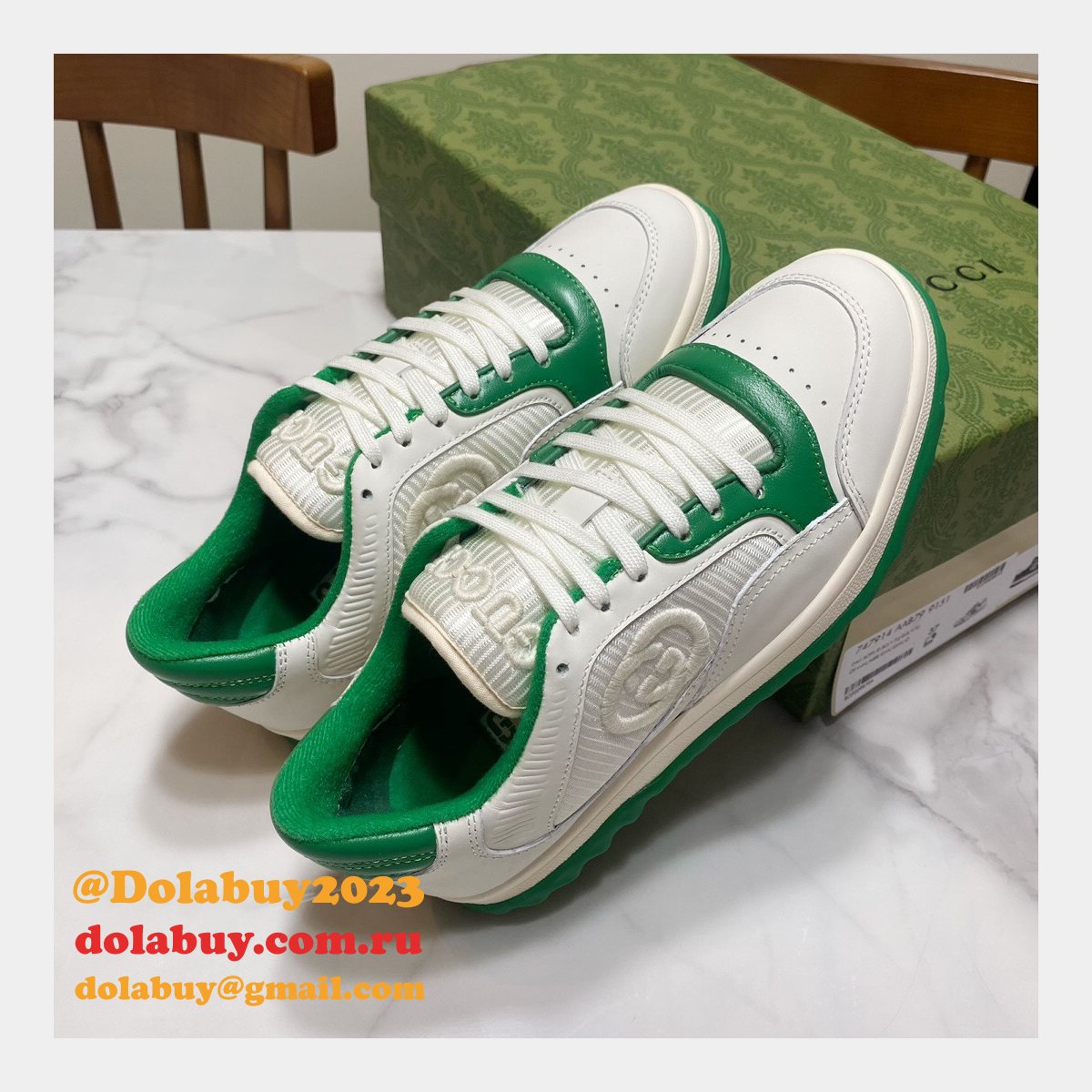 G*u*i replica inspired mac80 leather low-top sneakers 1:1 mirror shoes