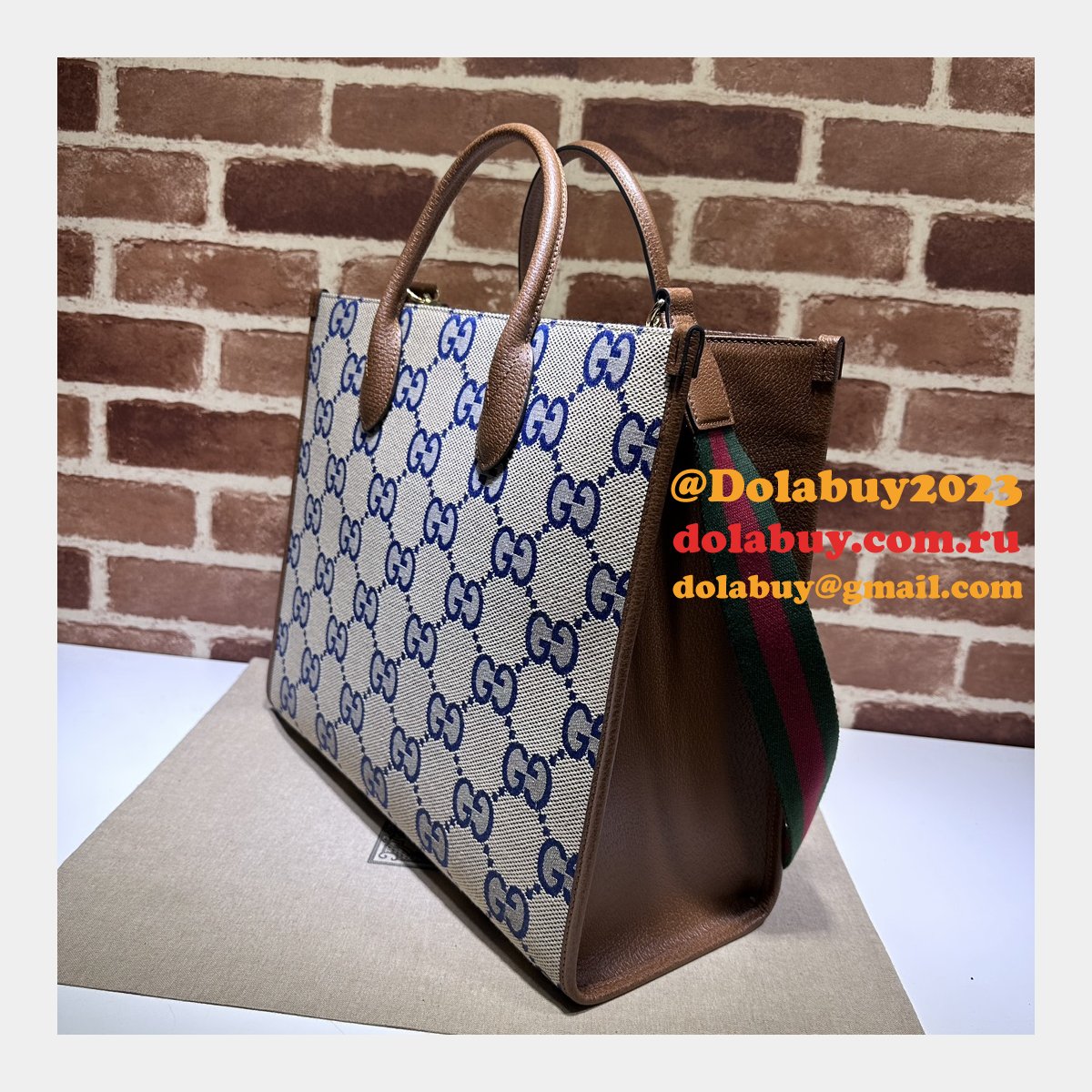 G*u*i jumbo gg tote 678839 perfect high replica designer bag