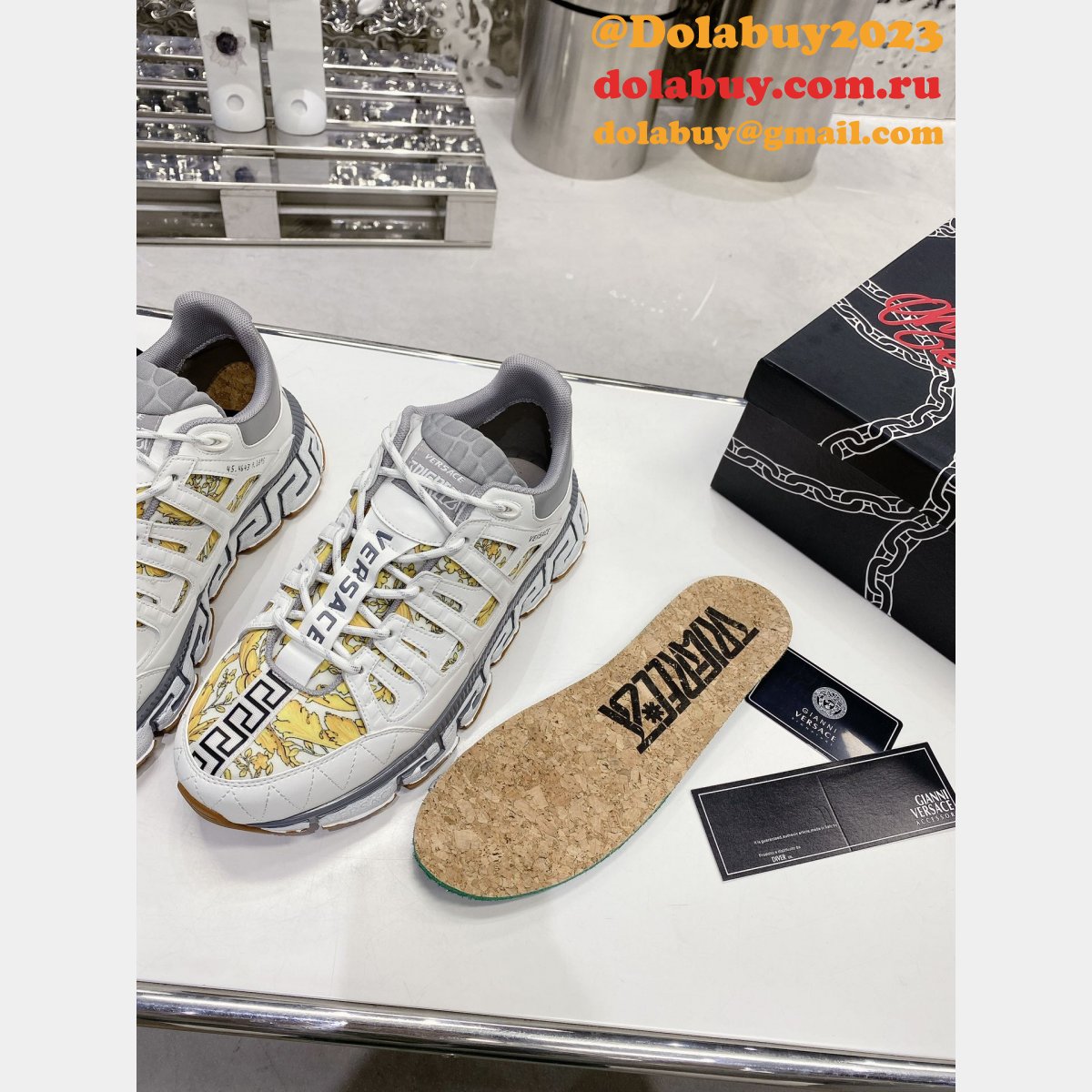 The Newest Replica Versace Daddy Wholesale High Quality Shoes