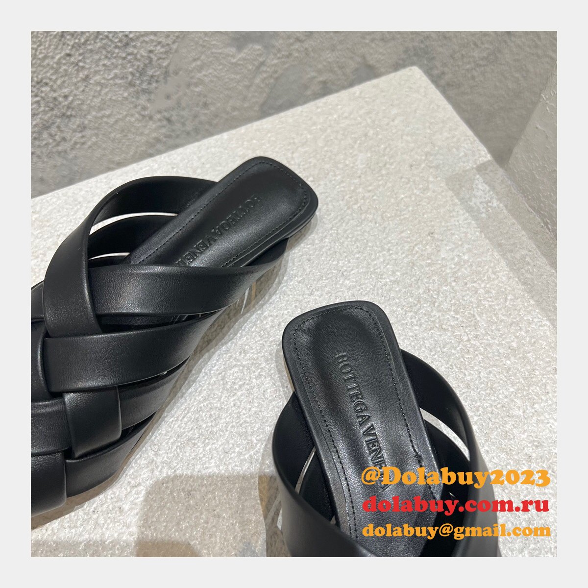 designer replica b0tte*a Ven*ta top quality flat sandals shoes