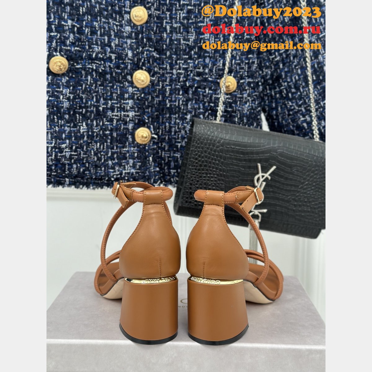Jimmy Choo Jess Duplicate Slingback Sandals Heel: 6.5 cm Shoes