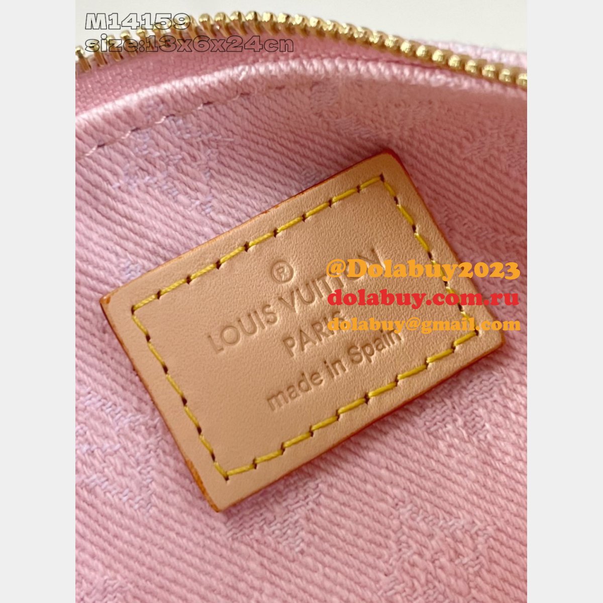 Pink New Liv Pochette Bag M14159 Fake Louis Vuitton AAA+