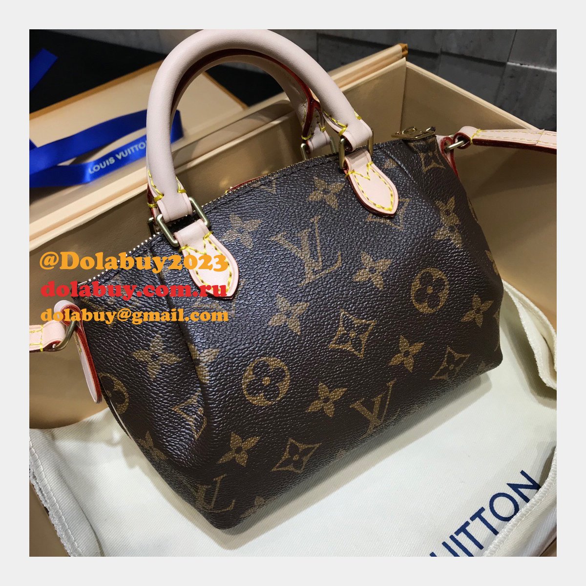 Louis Vuitton Nano Noe Monogram M61253 Brown Top Quality