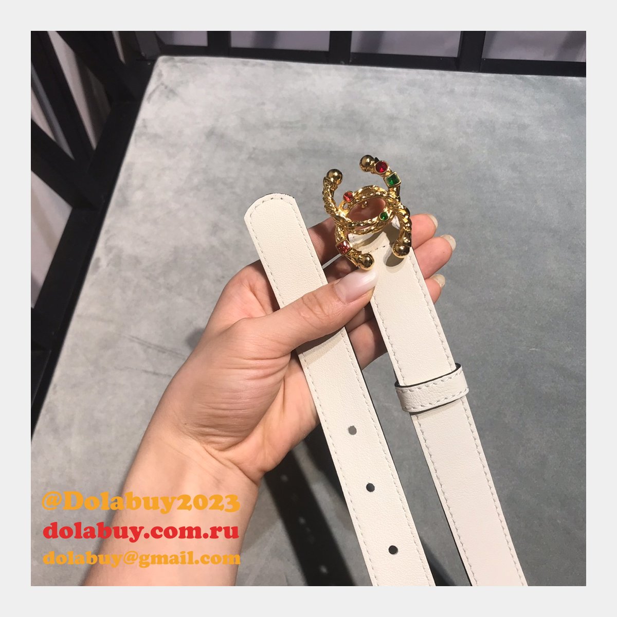 UK Replica CC Double C Belt Width 2.5cm 1119
