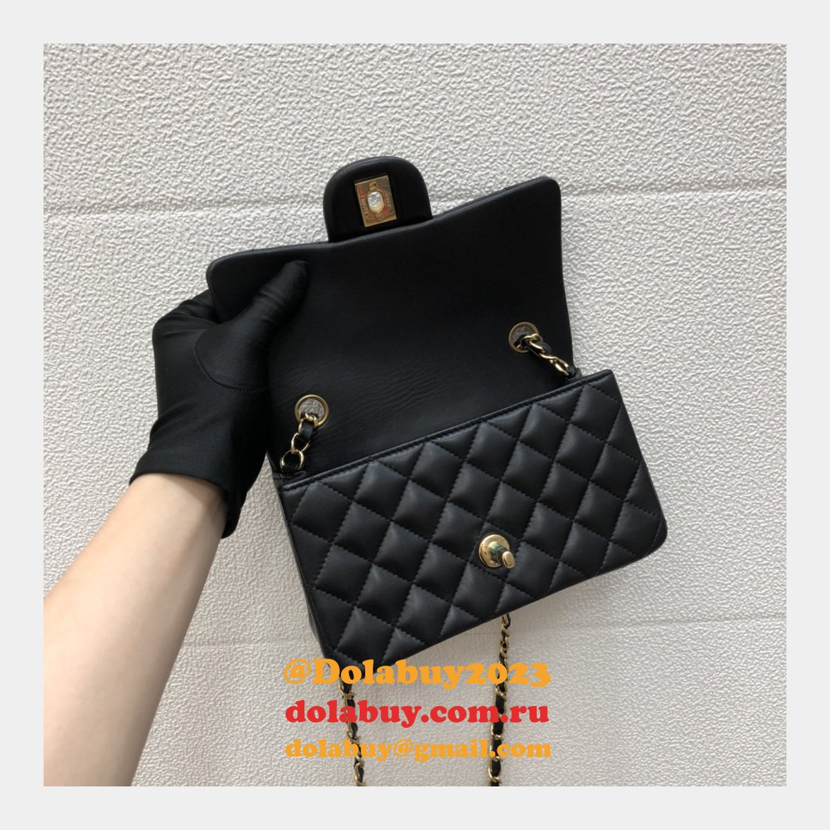 Cheap CC Lambskin Flap Designer Bag 1116 20CM