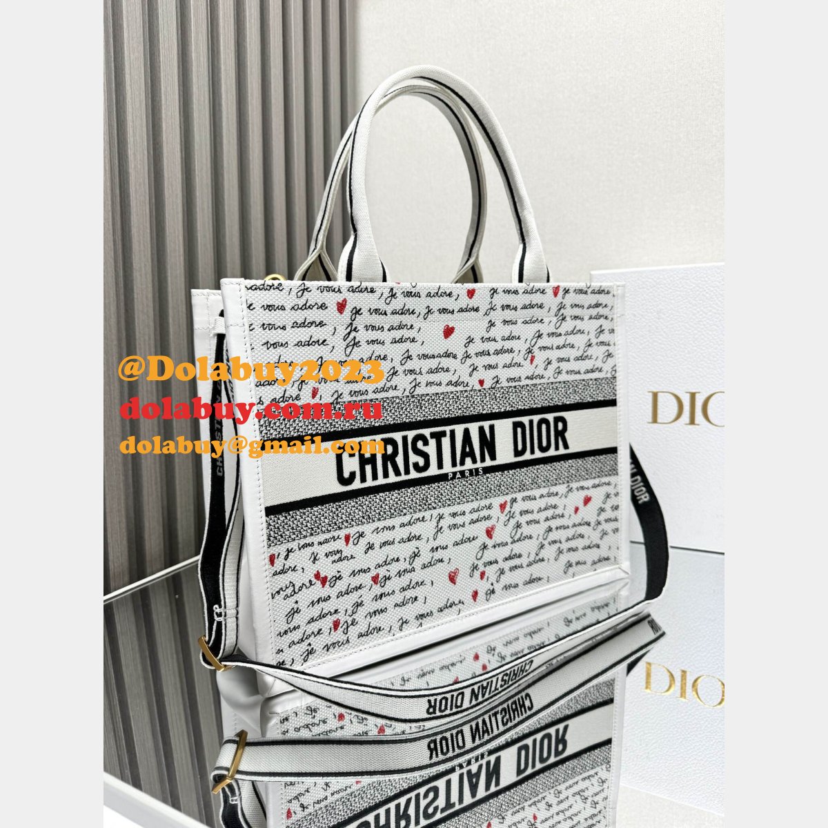 Top Quality DIOR love book Tote handbag