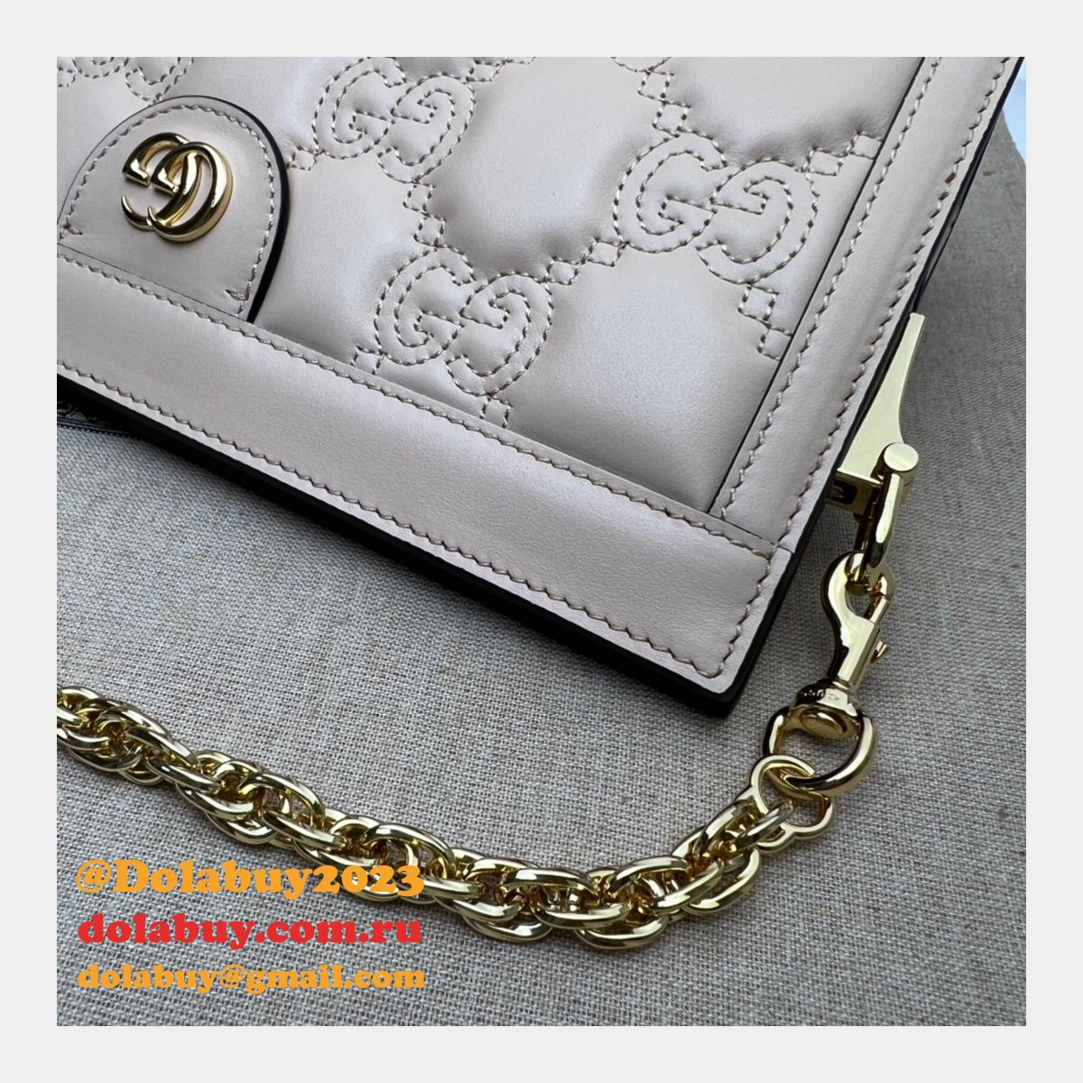 1:1 replica G*u*i 702200 gg matelassé leather shoulder bag designer bags